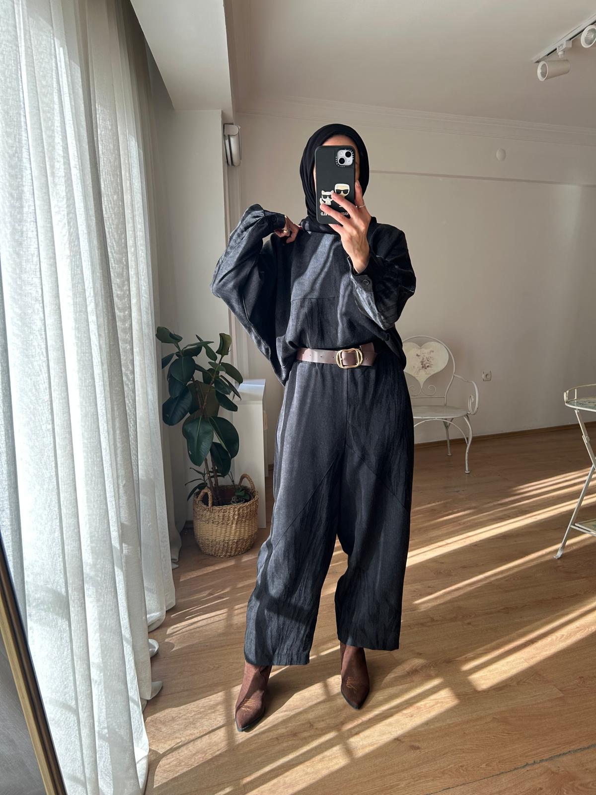 ANYA ŞALVAR PANTOLON BLUZ TAKIMI