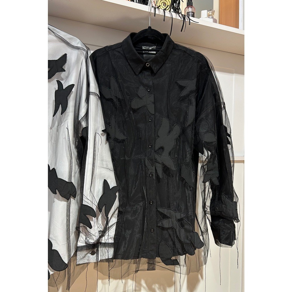 TASARIM TÜL VİNDA GÖMLEK