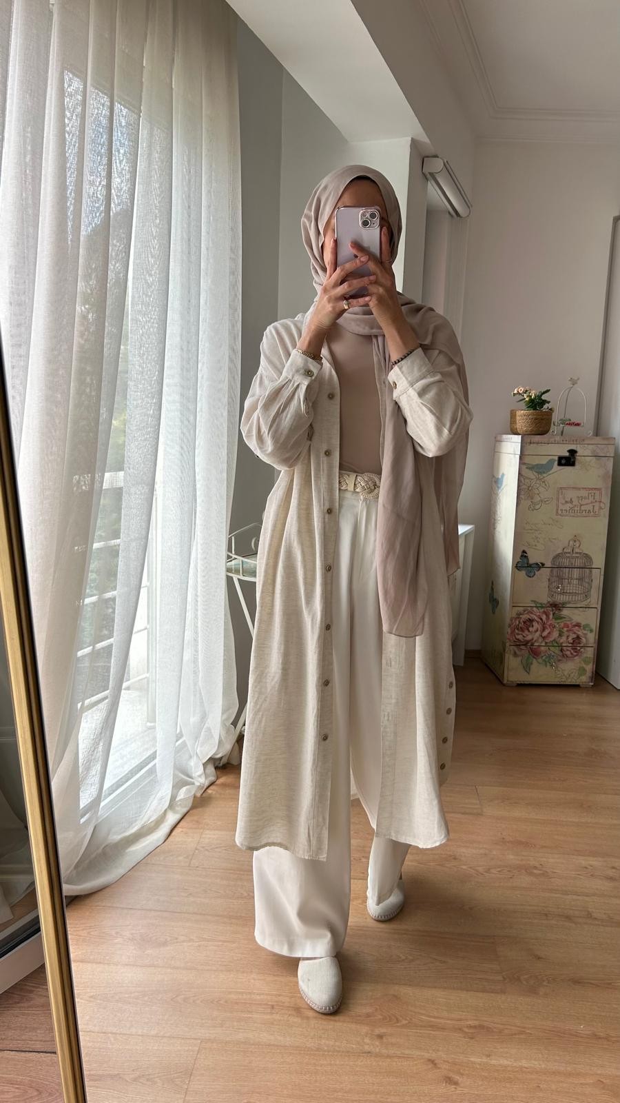 BOL PAÇA KETEN PANTOLON