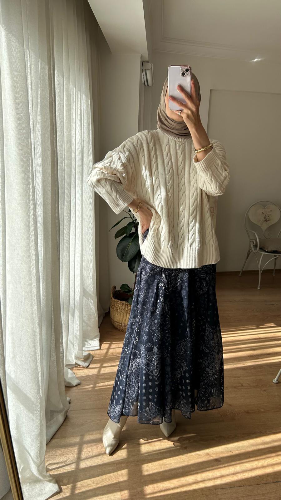 SAÇ ÖRGÜ BASIC KAZAK