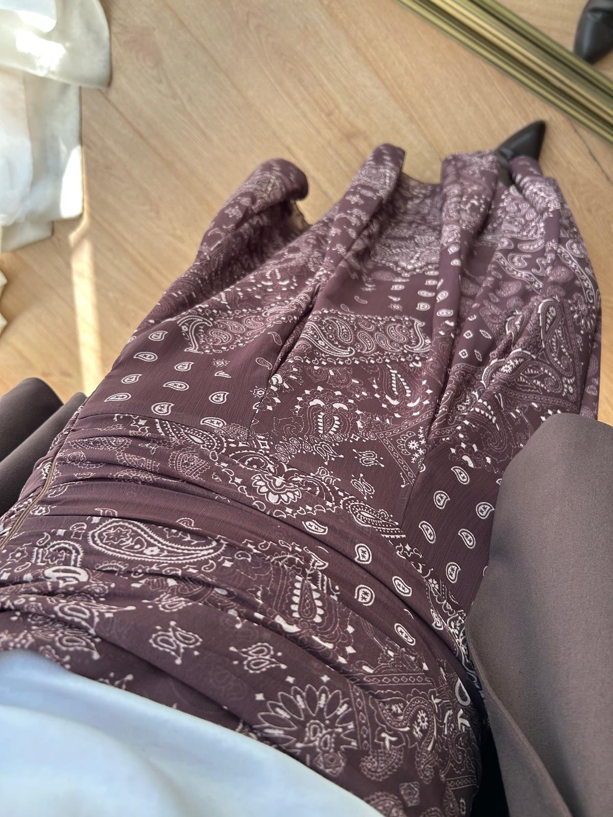 KORSAJLI ŞAL DESEN ETEK