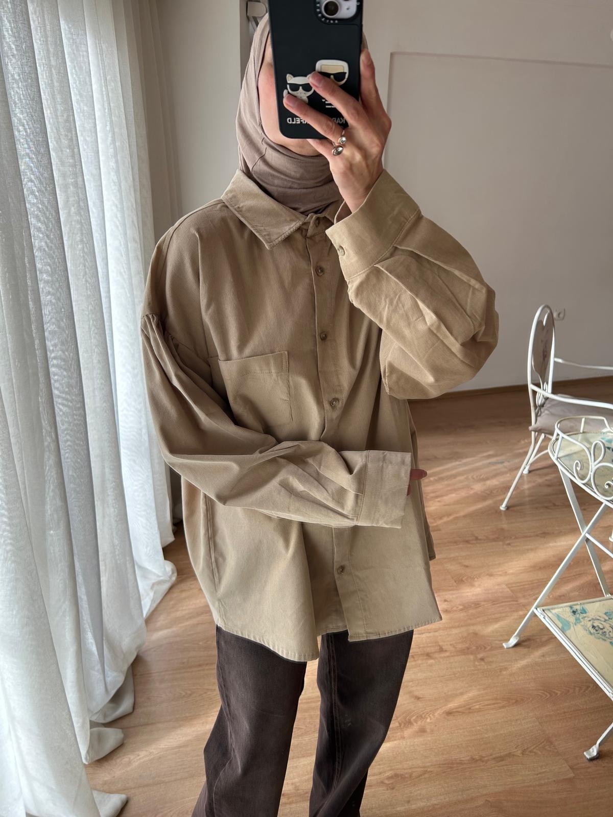 FİTİLLİ KADİFE GÖMLEK