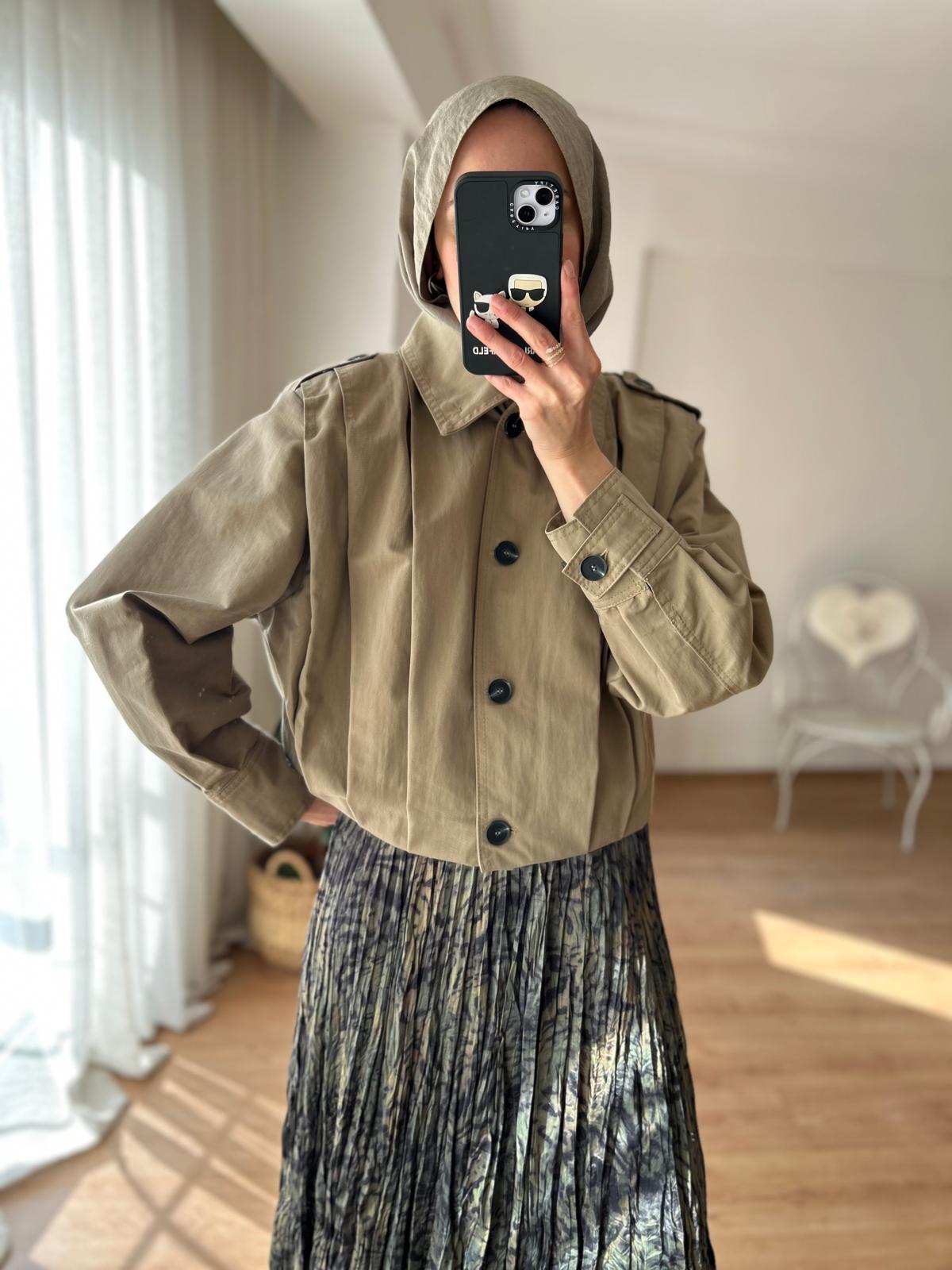 HAKİ PİLELİ CEKET