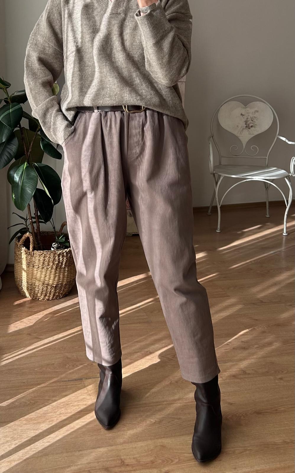 KEMERLİ GAABARDİN PANTOLON