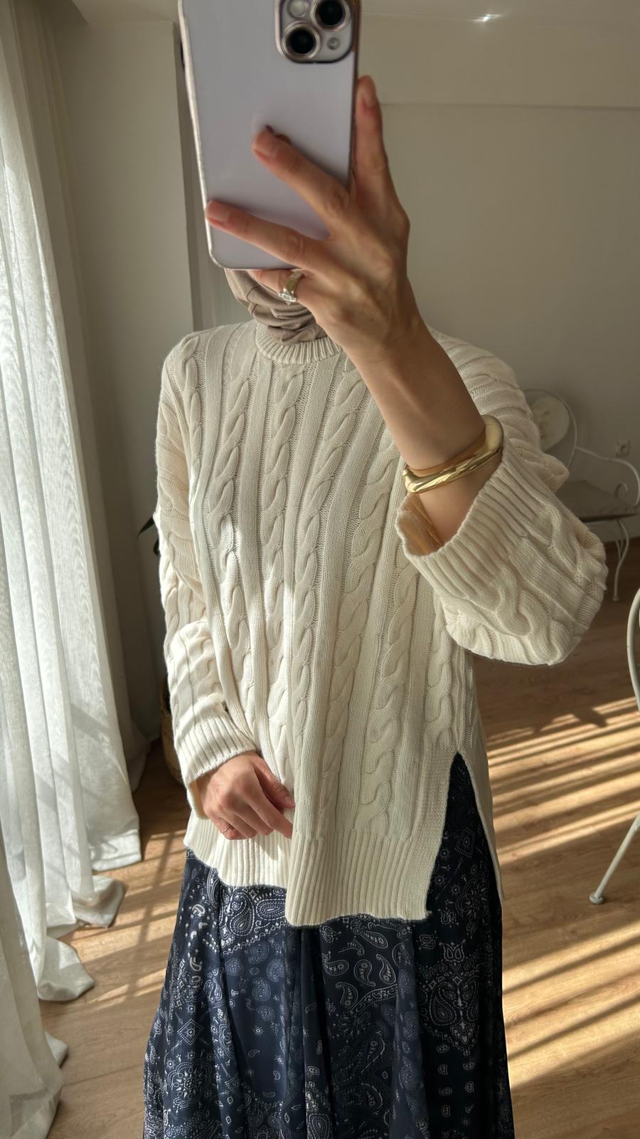 SAÇ ÖRGÜ BASIC KAZAK