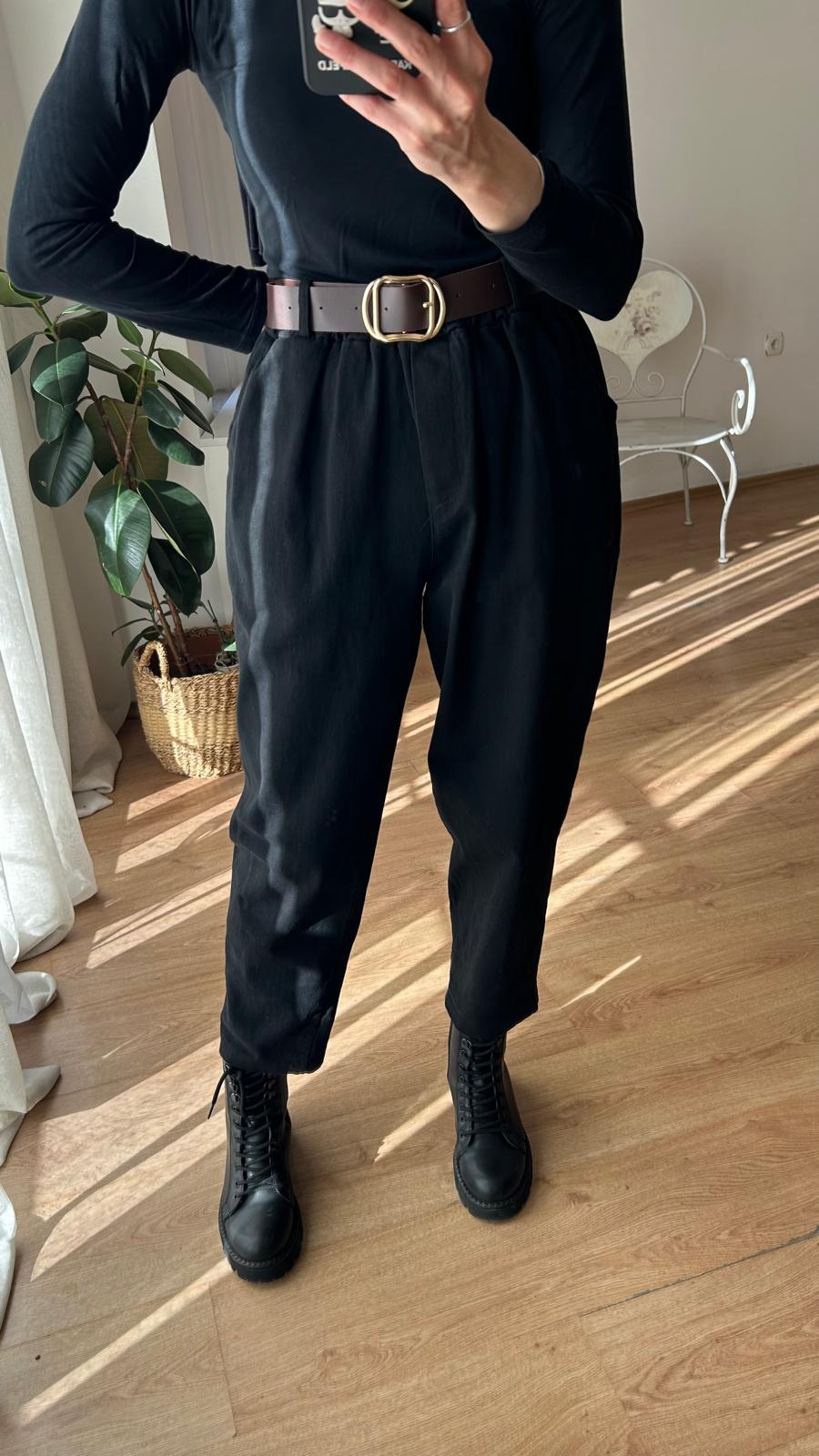 KEMERLİ GAABARDİN PANTOLON