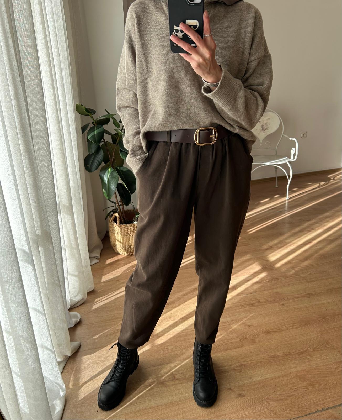 KEMERLİ GAABARDİN PANTOLON