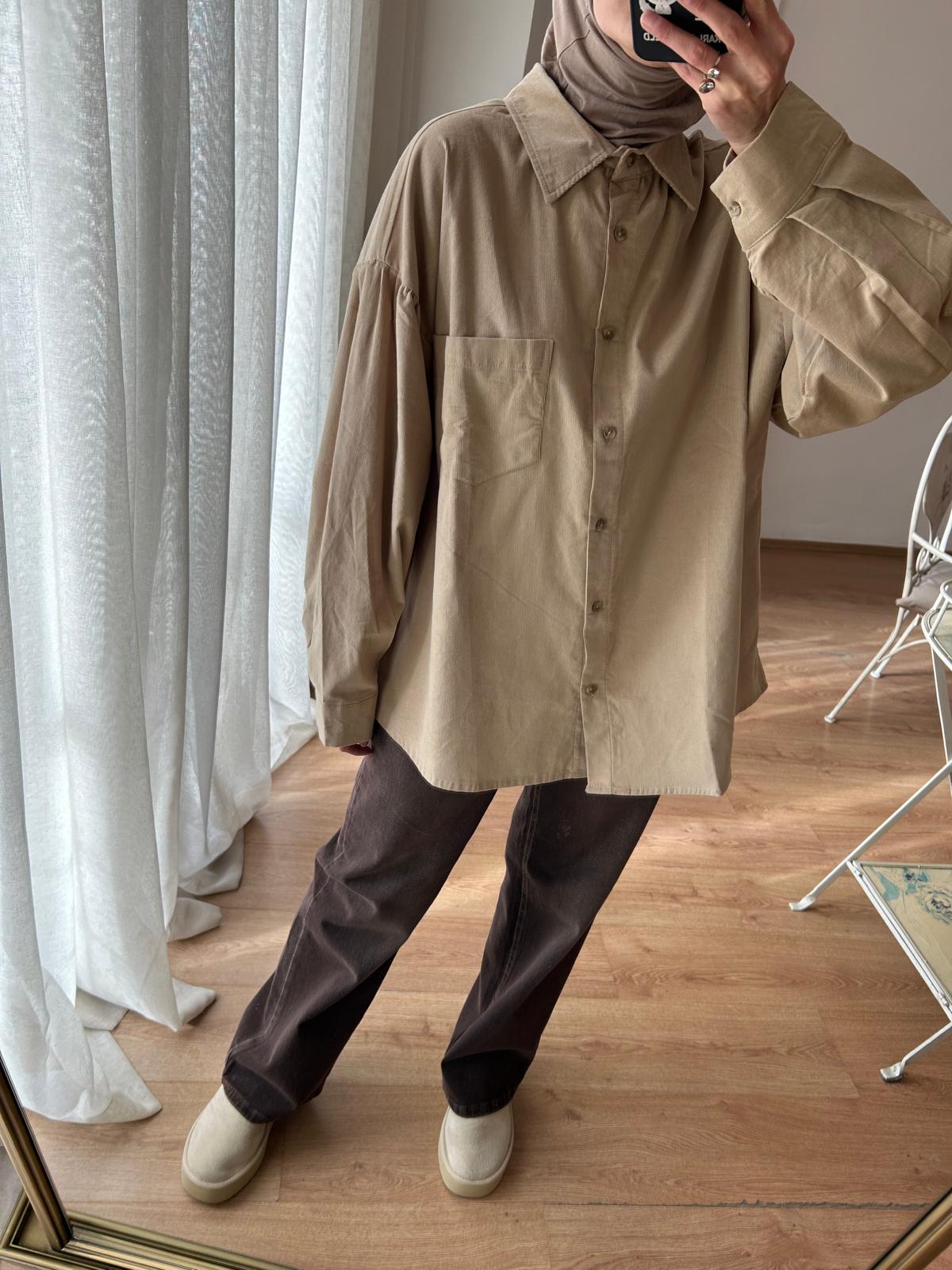 FİTİLLİ KADİFE GÖMLEK