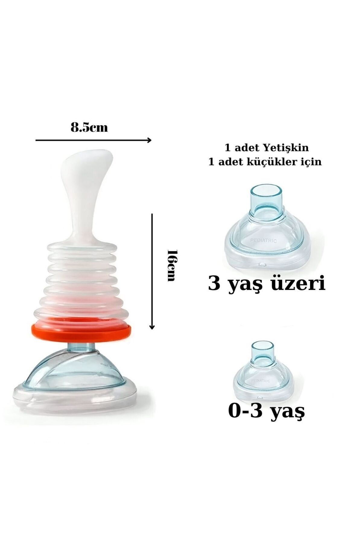 Hemlik Acil Müdahale ve Kurtarma Pompası - Yetişkin ve Çocuklar İçin 2'li Paket