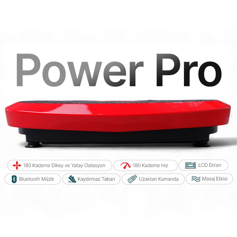 Power Pro Red Model Yüksek Titreşimli Zayıflama ve Spor Cihazı