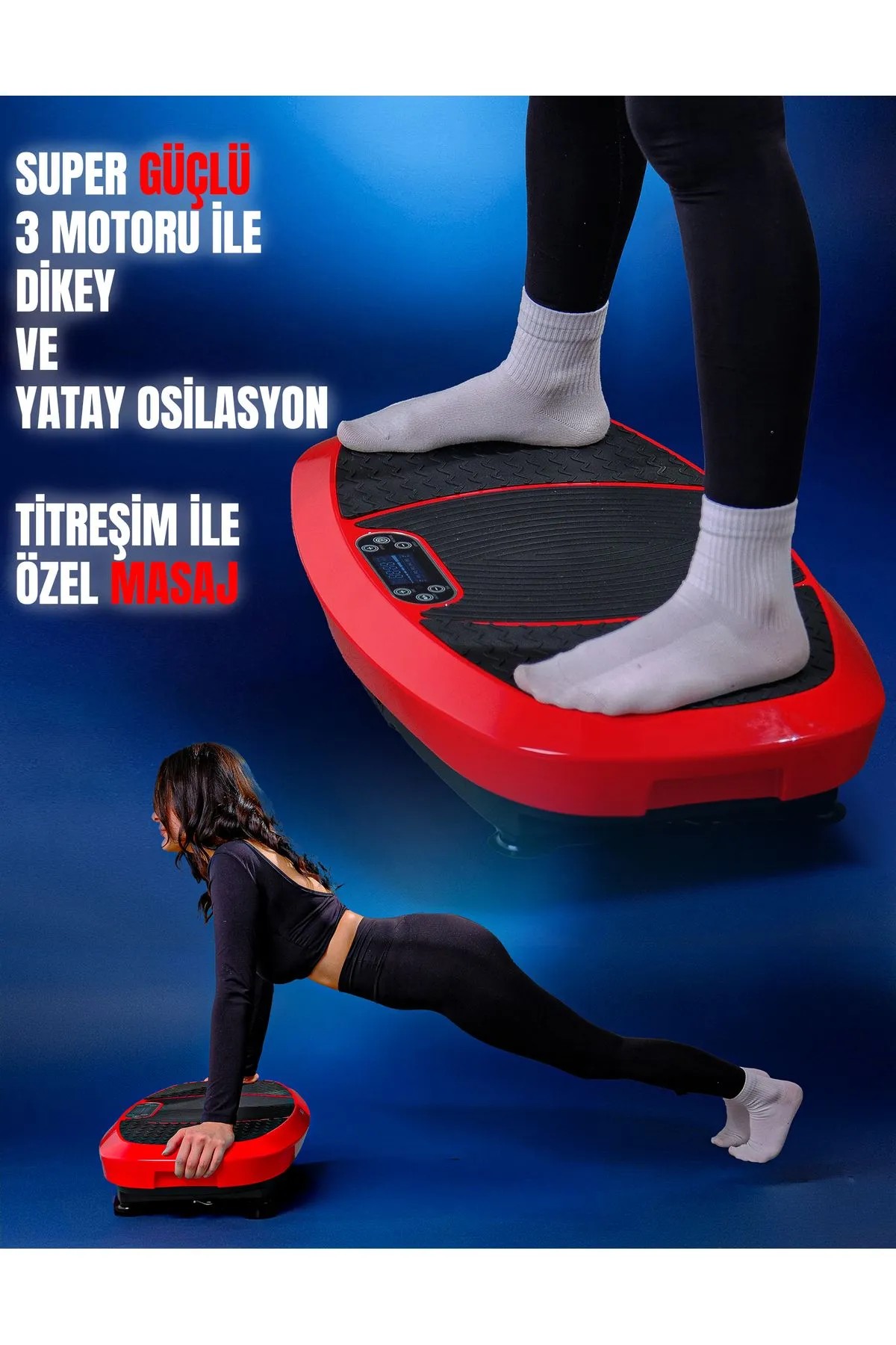 MetaFit Super Pro Red Model Yüksek Titreşimli Zayıflama ve Spor Cihazı