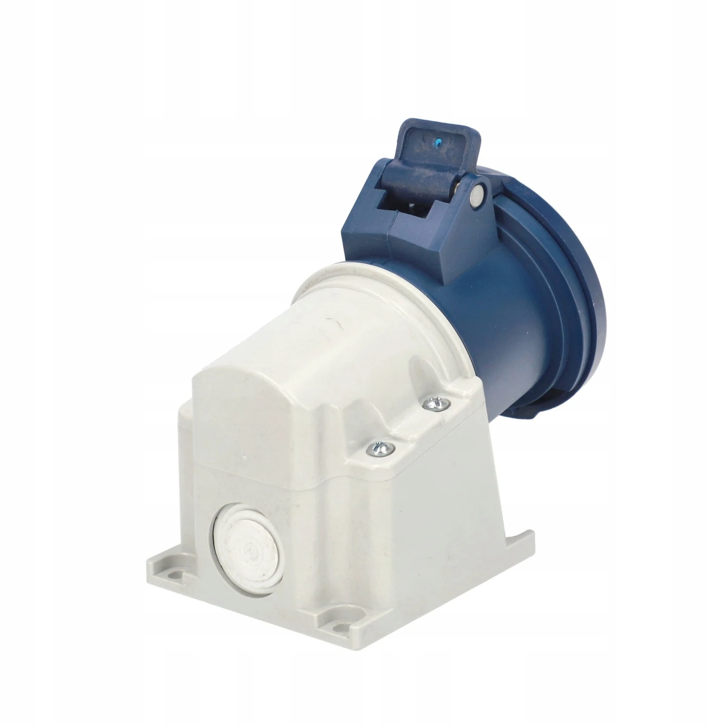 Ever Charger Eğik Duvar Prizi Tek Faz 32A 1P+N+PE IP44 Mavi Vidalı Bağlantı