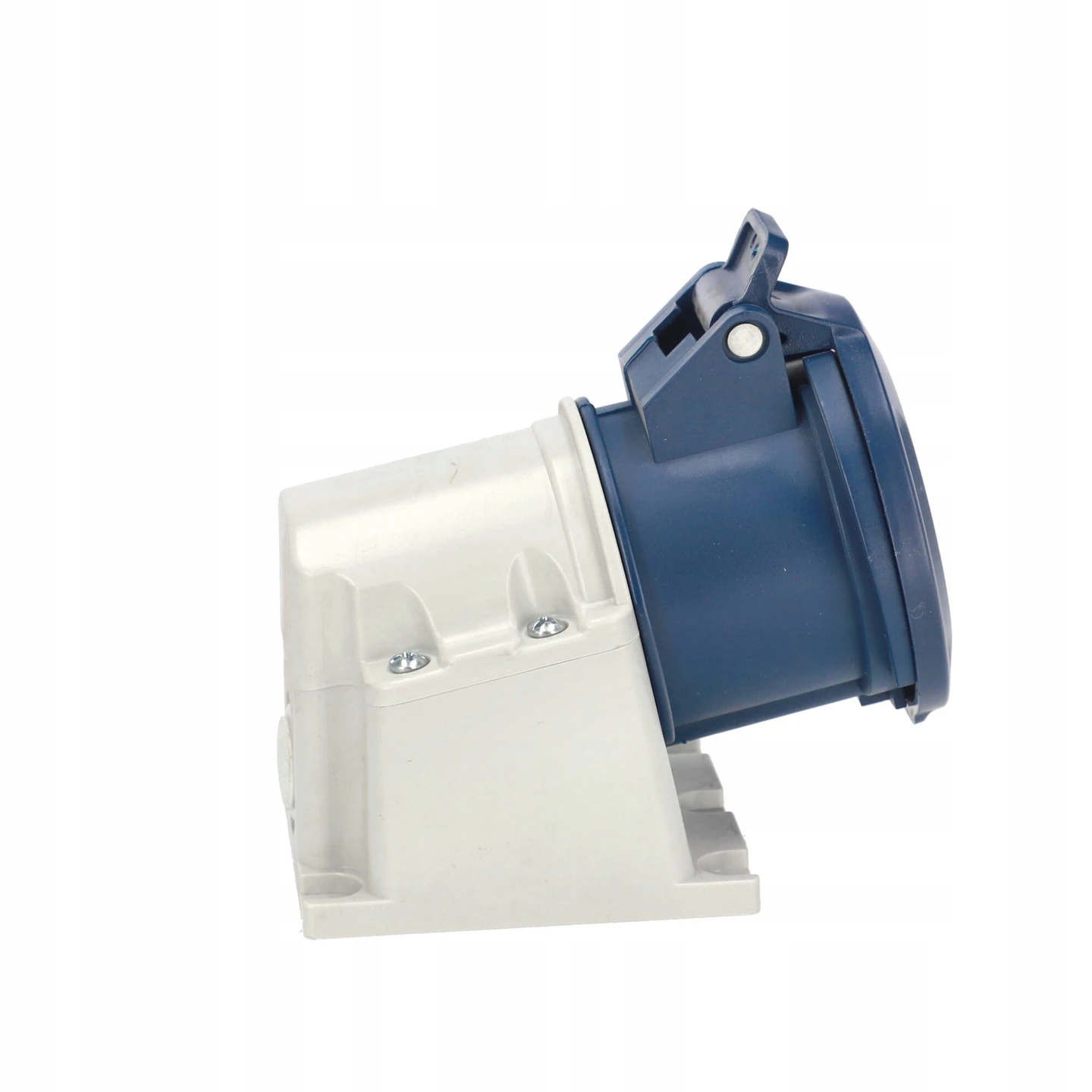 Ever Charger Eğik Duvar Prizi Tek Faz 32A 1P+N+PE IP44 Mavi Vidalı Bağlantı