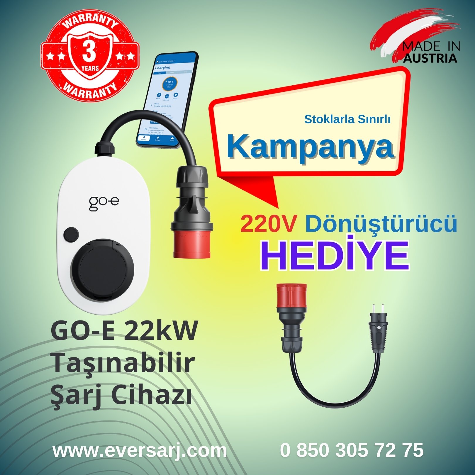 220V Evden Şarj Dönüştürücü HEDİYE Kampanyası