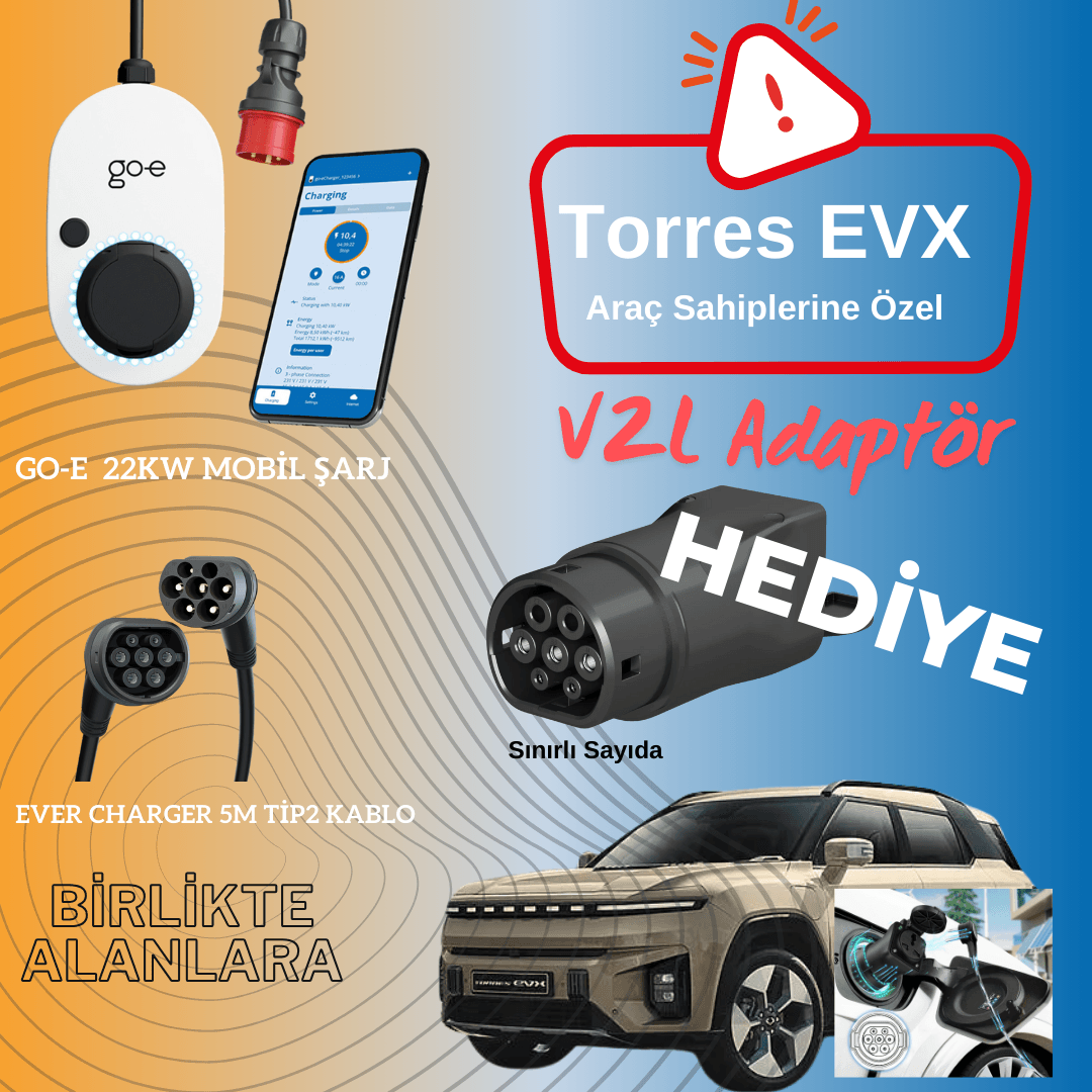 Torres EVX Kullanıcılarına V2L Hediye