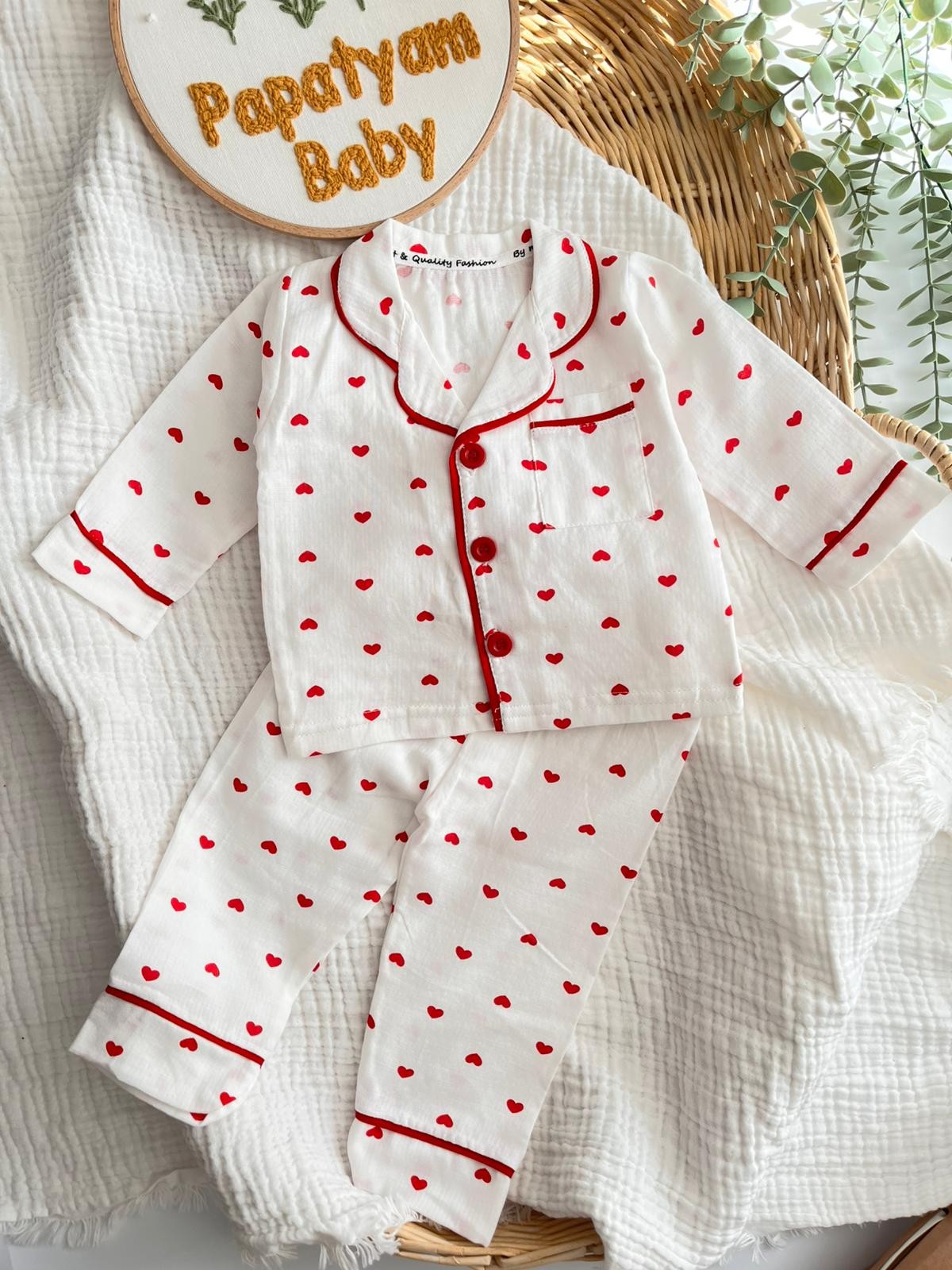 Müslin Kalpli Pijama Takımı