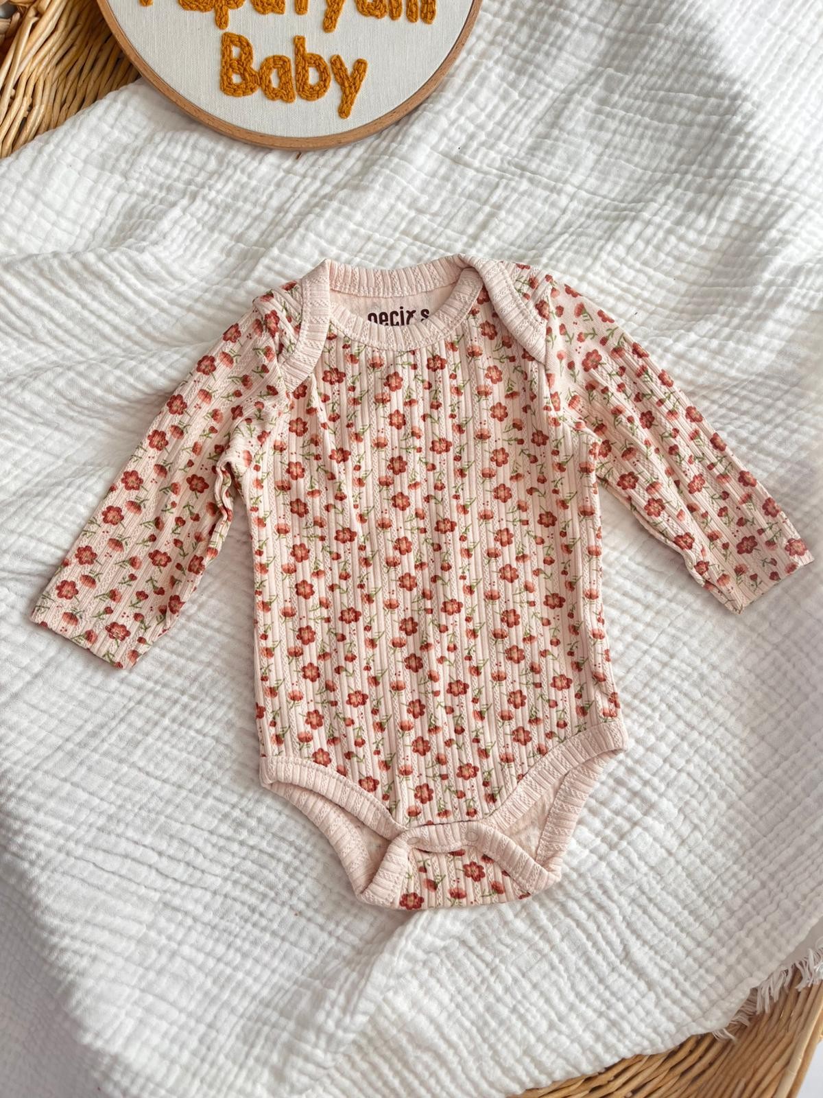 Çıtır Çiçekli 3'lü Çıtçıtlı Body