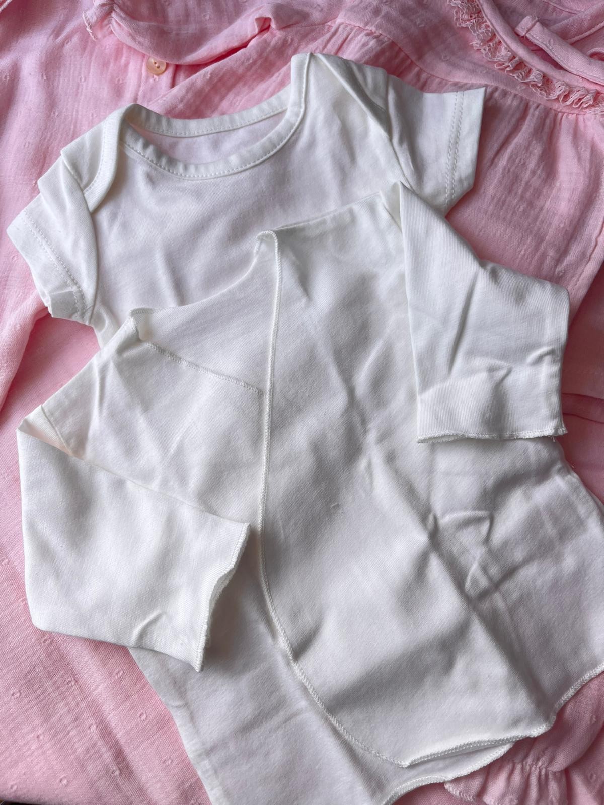 %100 Pamuk Premium Müslin 10 Parça Yenidoğan Set Pembe