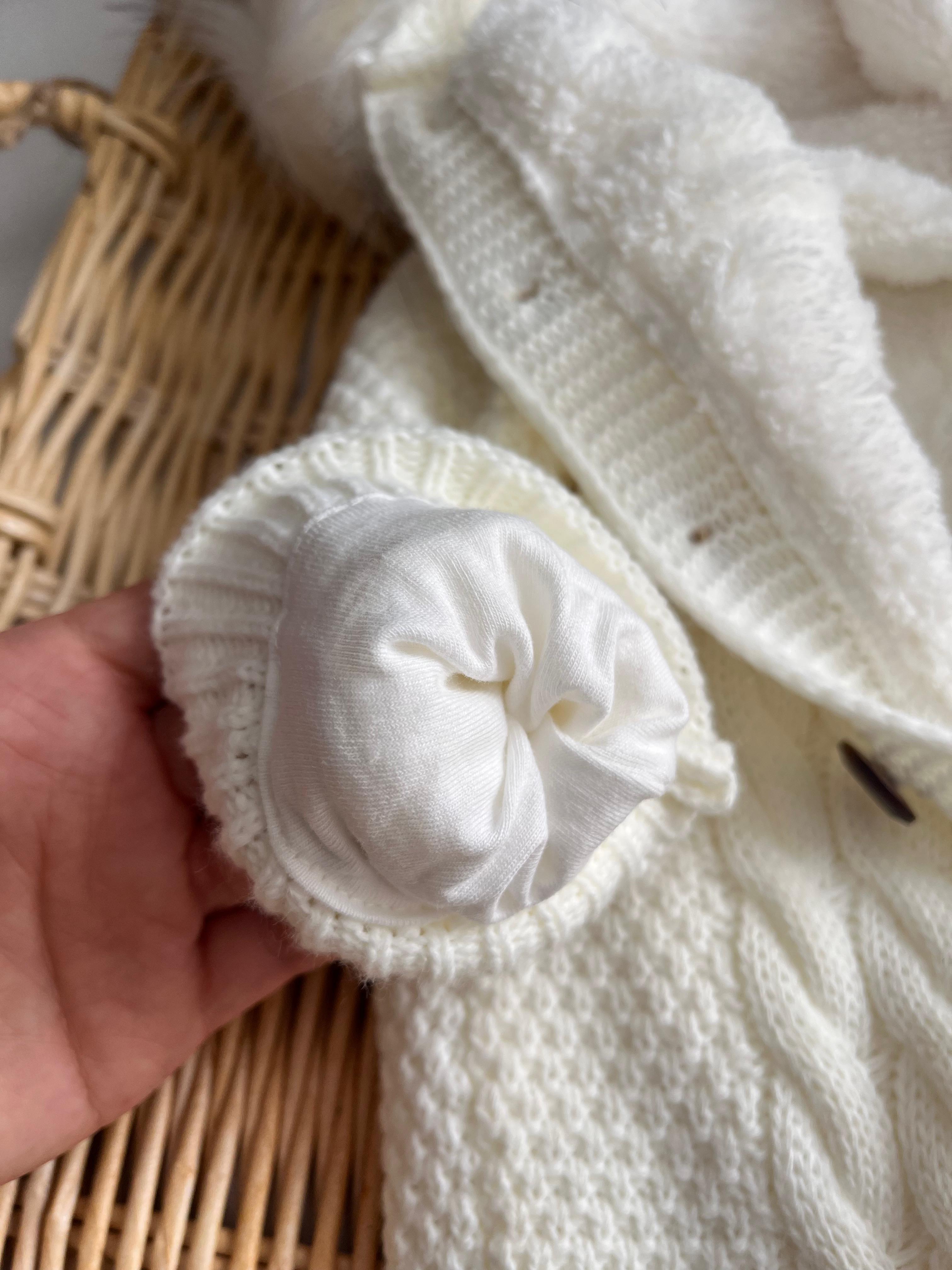 Kürklü İçi Welsoft Ördü Kalın Tulum Beyaz (Kürkü Çıkarılabilir)