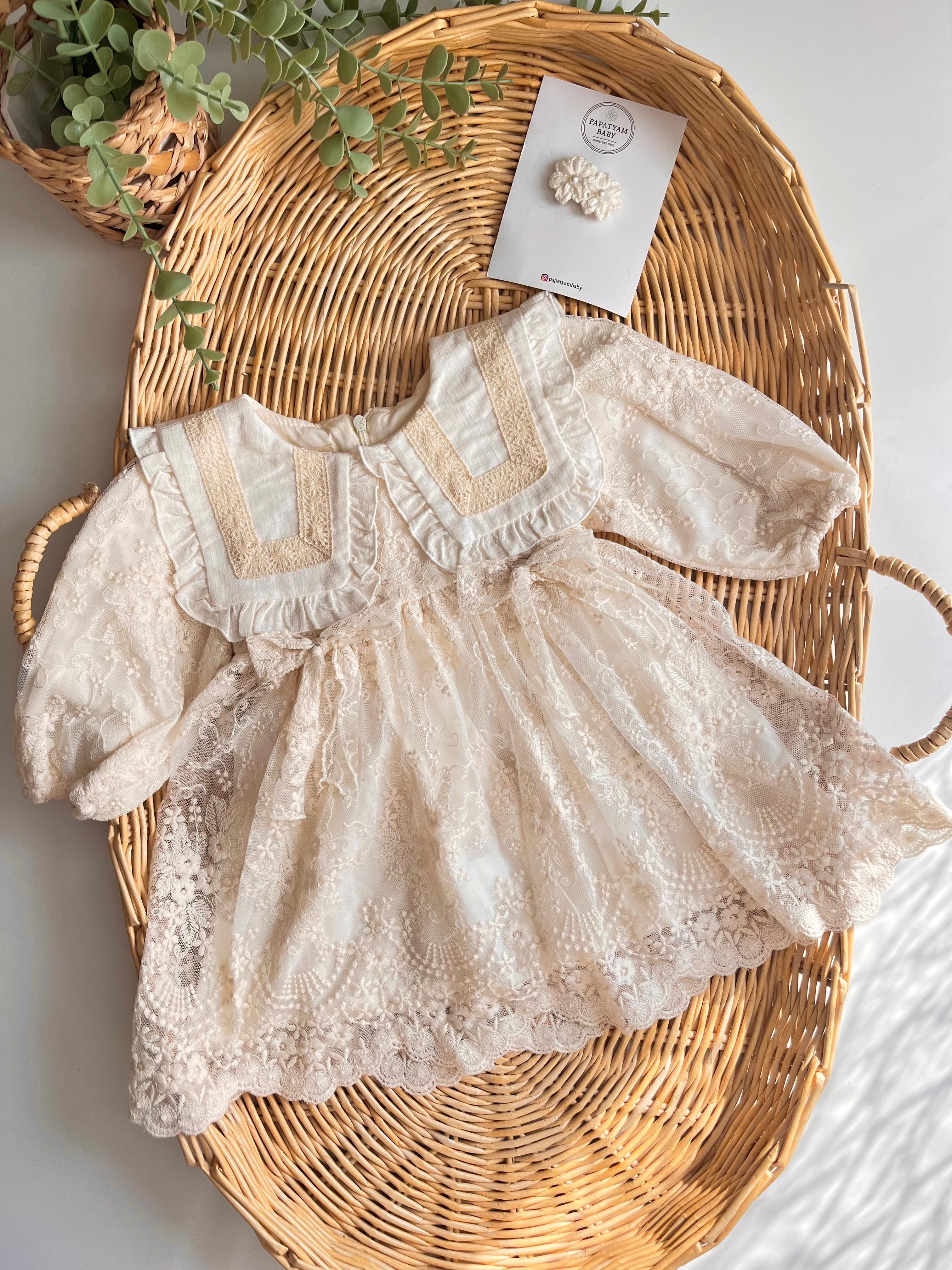 Mery İtalyan Güpür Detay Elbise