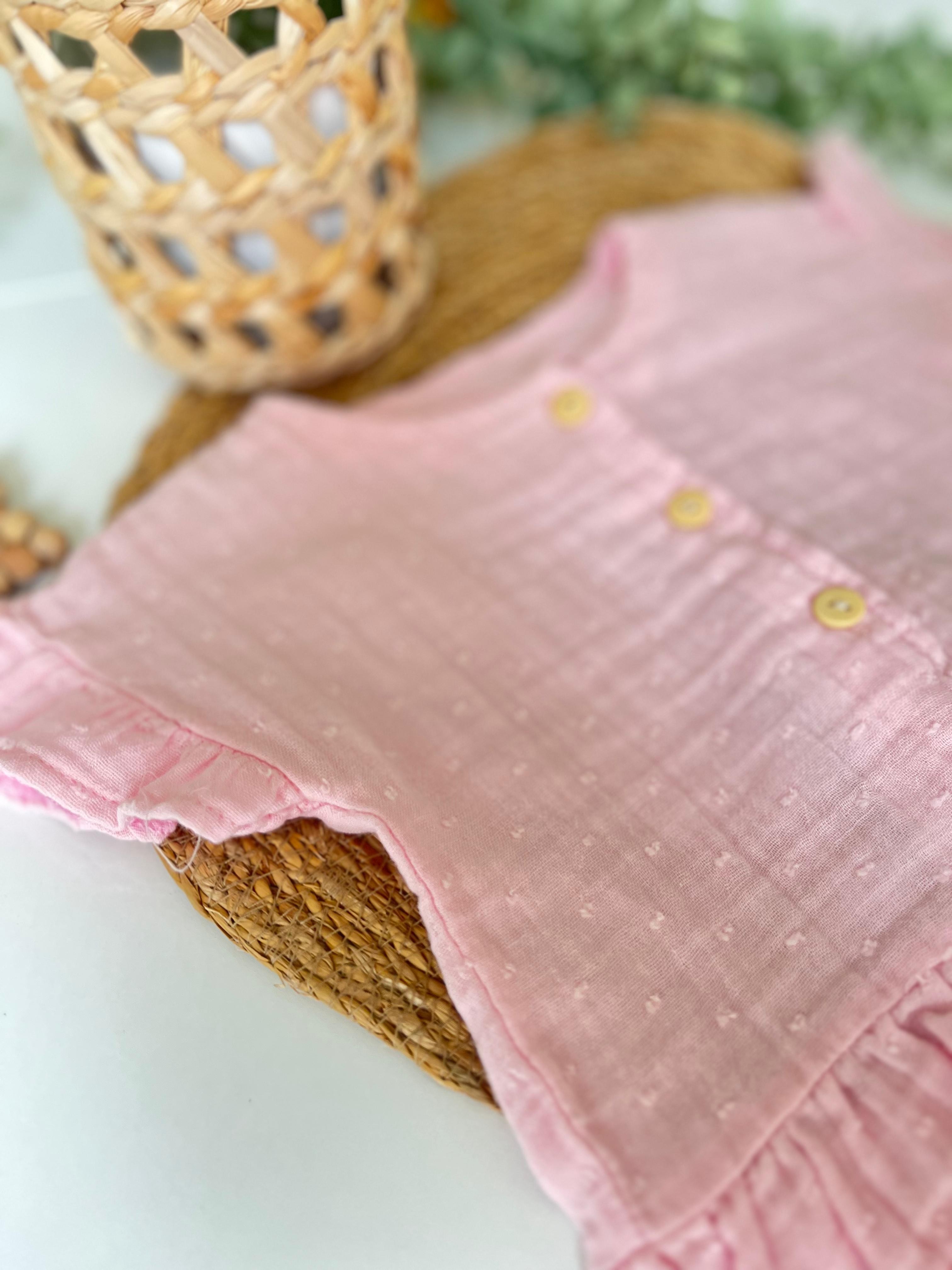 Müslin %100 Pamuk Takım Pembe
