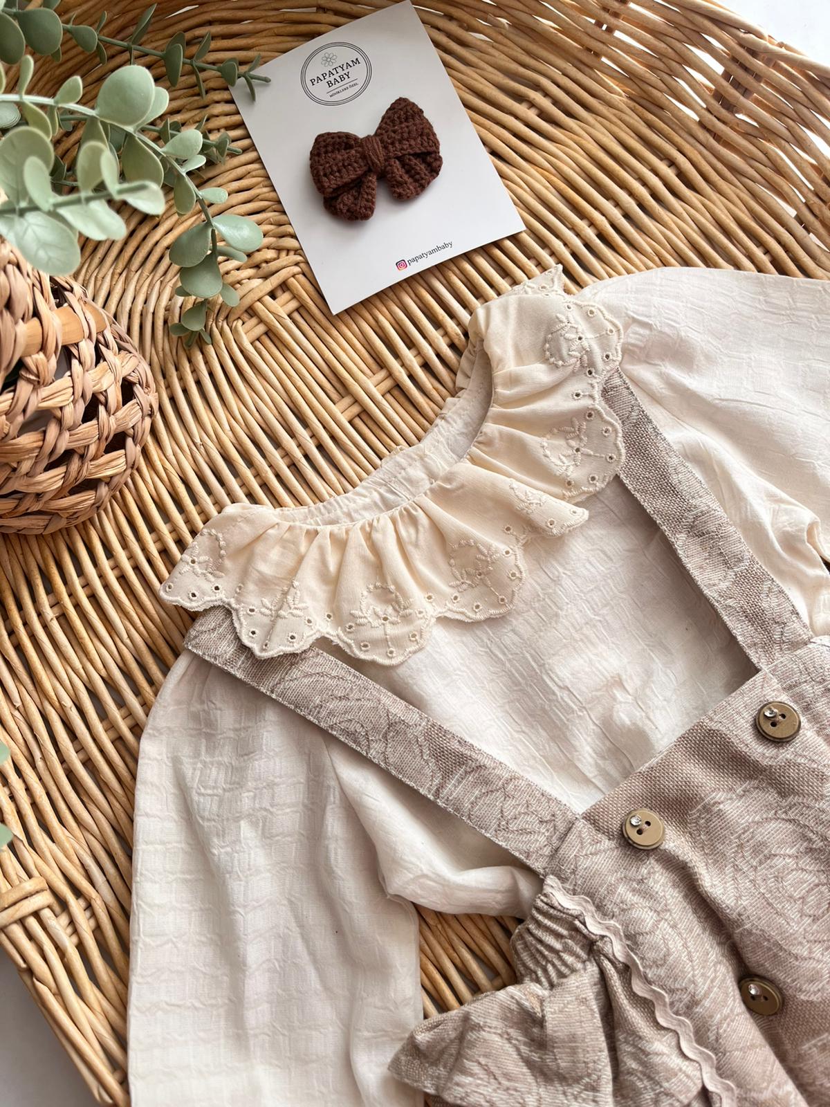 Little Rose Jile Elbise ve Gömlek 2'li Premium Pamuk Takım