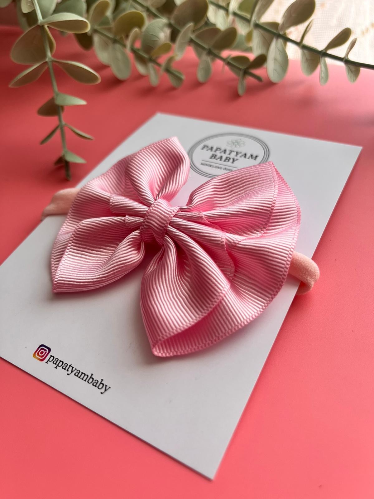 Pembe Kurdele Bandana 