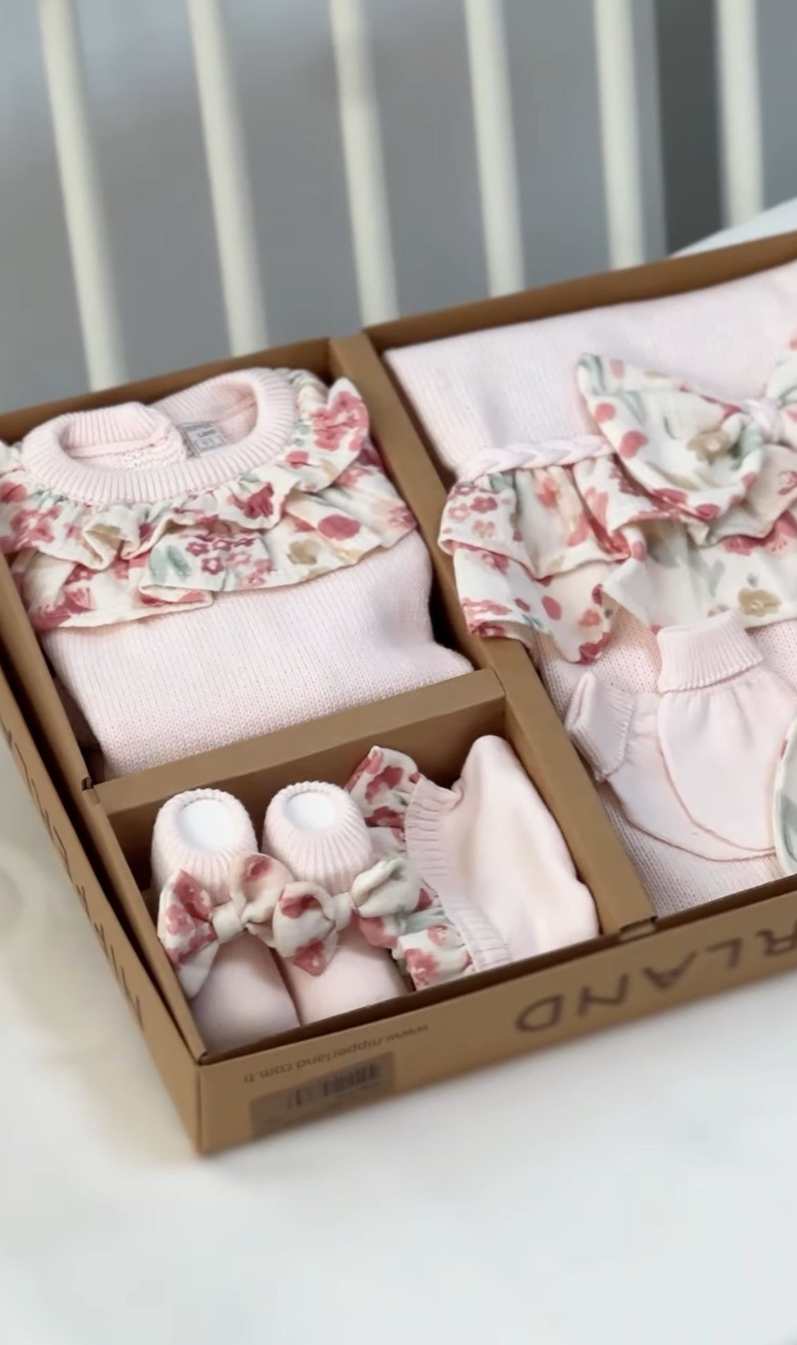 %100 Organik Premium 8 Parça Çiçek Kenar Desen Pembe Triko
