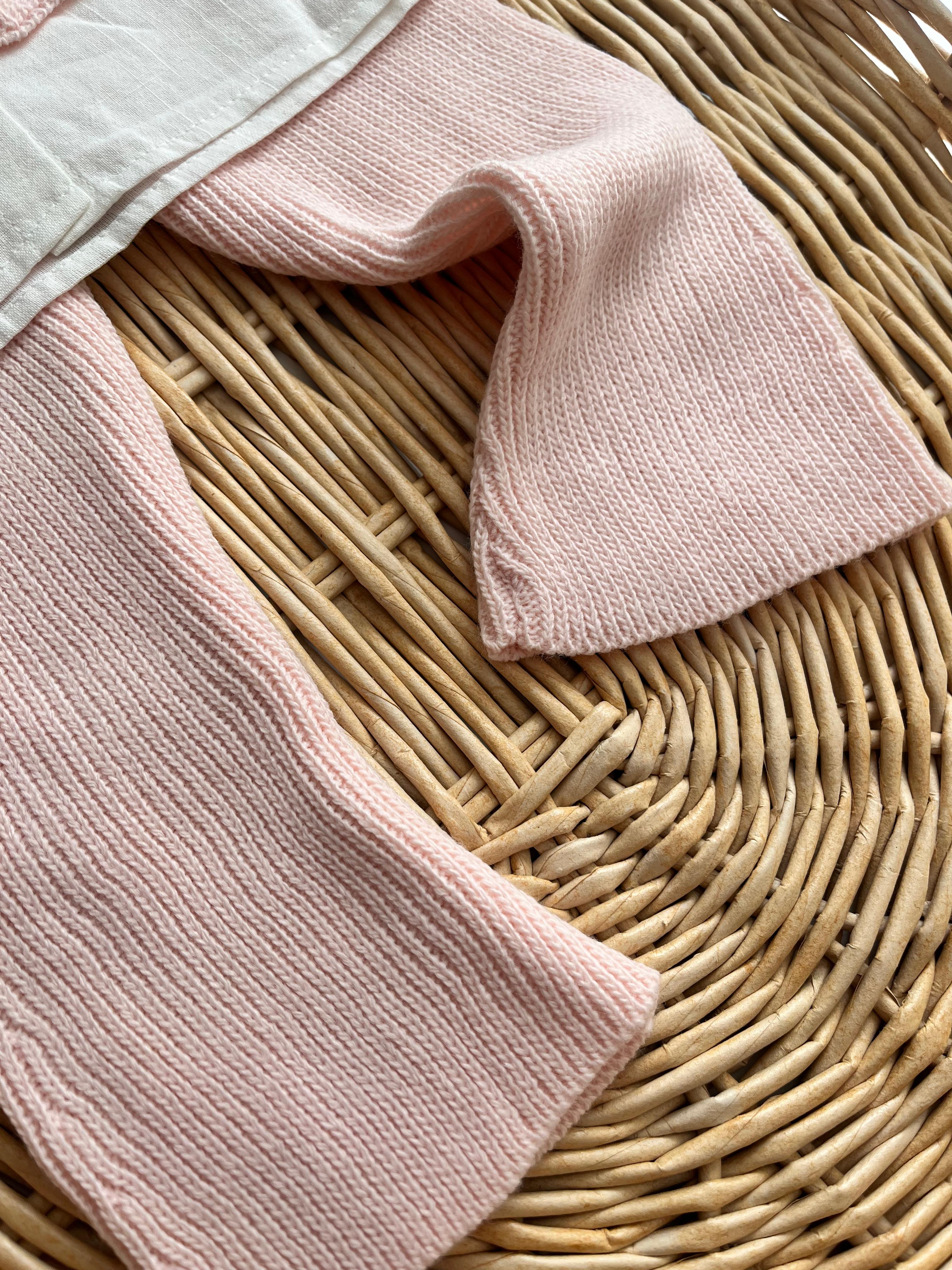 Triko Süveterli Gömlek Alt 3'lü Takım Açık Pembe