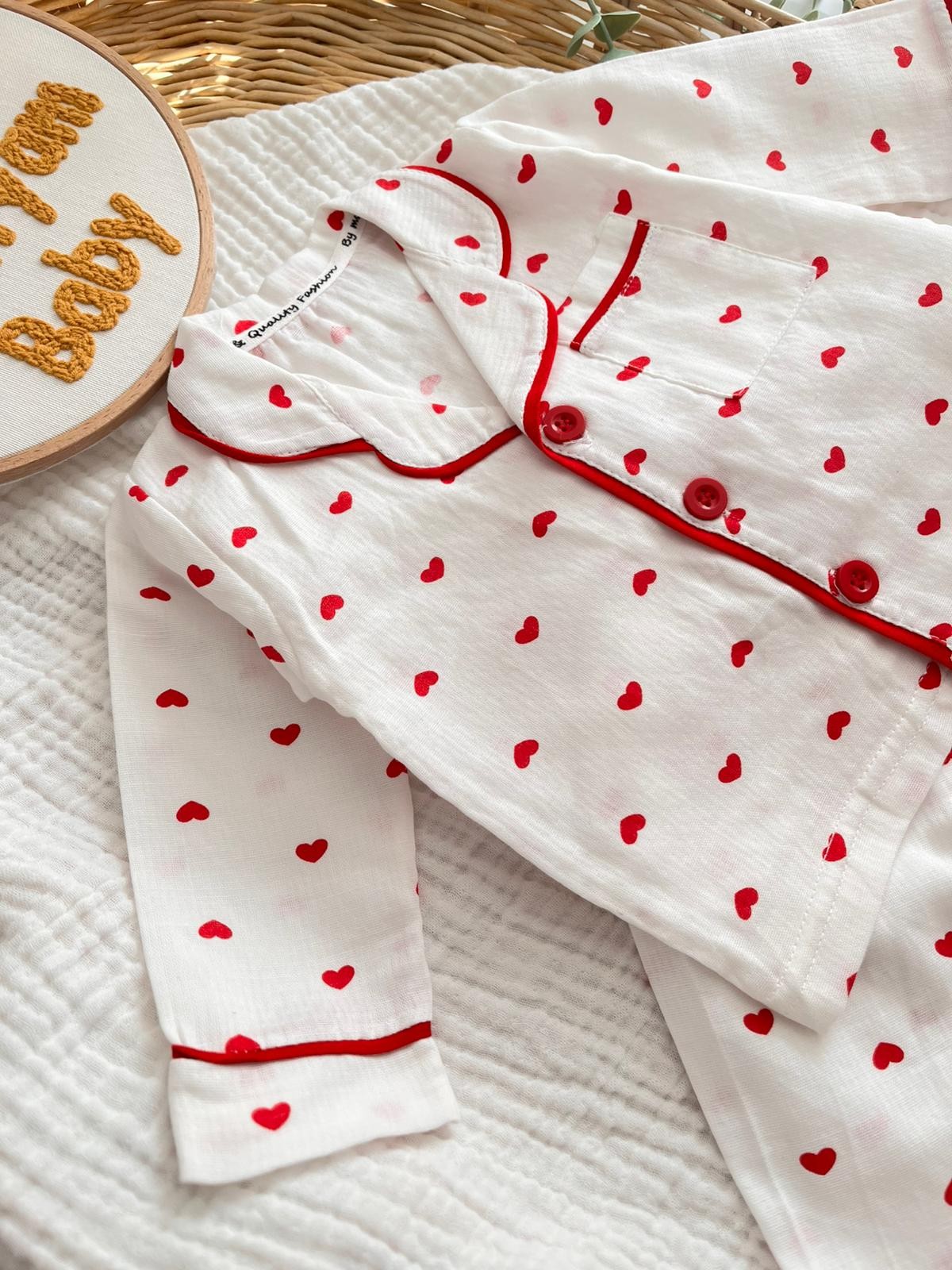 Müslin Kalpli Pijama Takımı