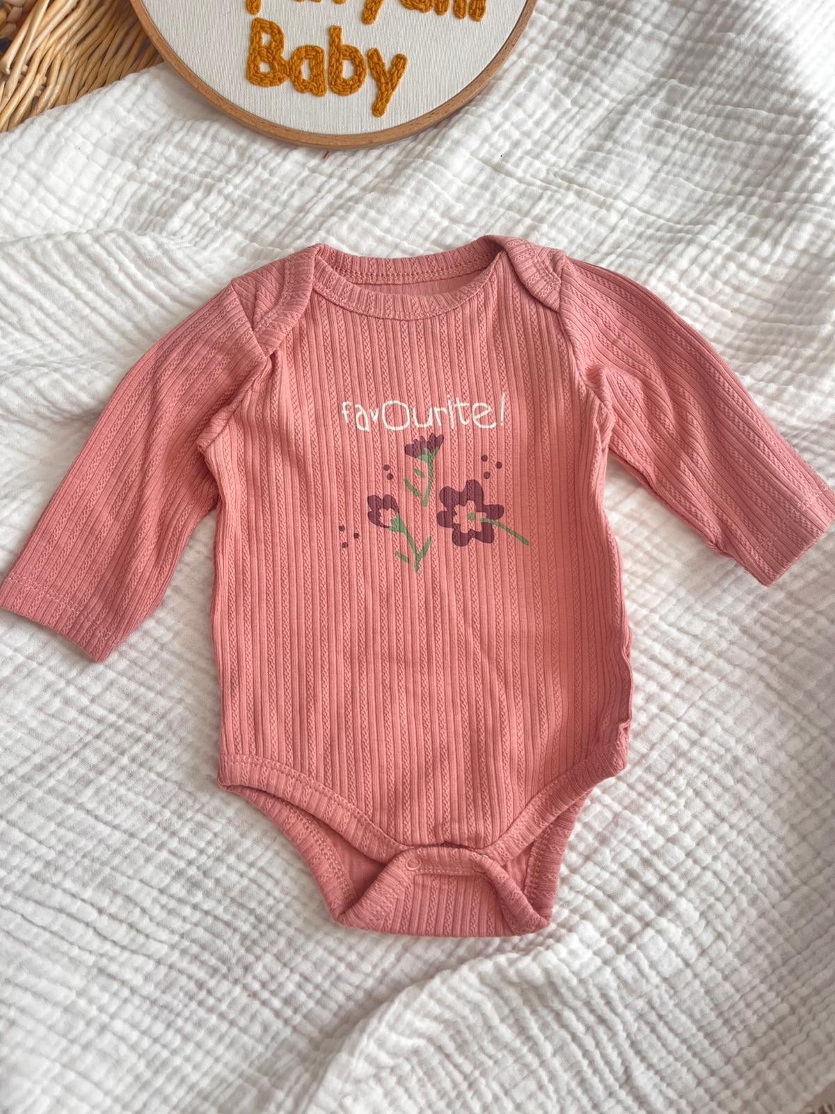 Çıtır Çiçekli 3'lü Çıtçıtlı Body