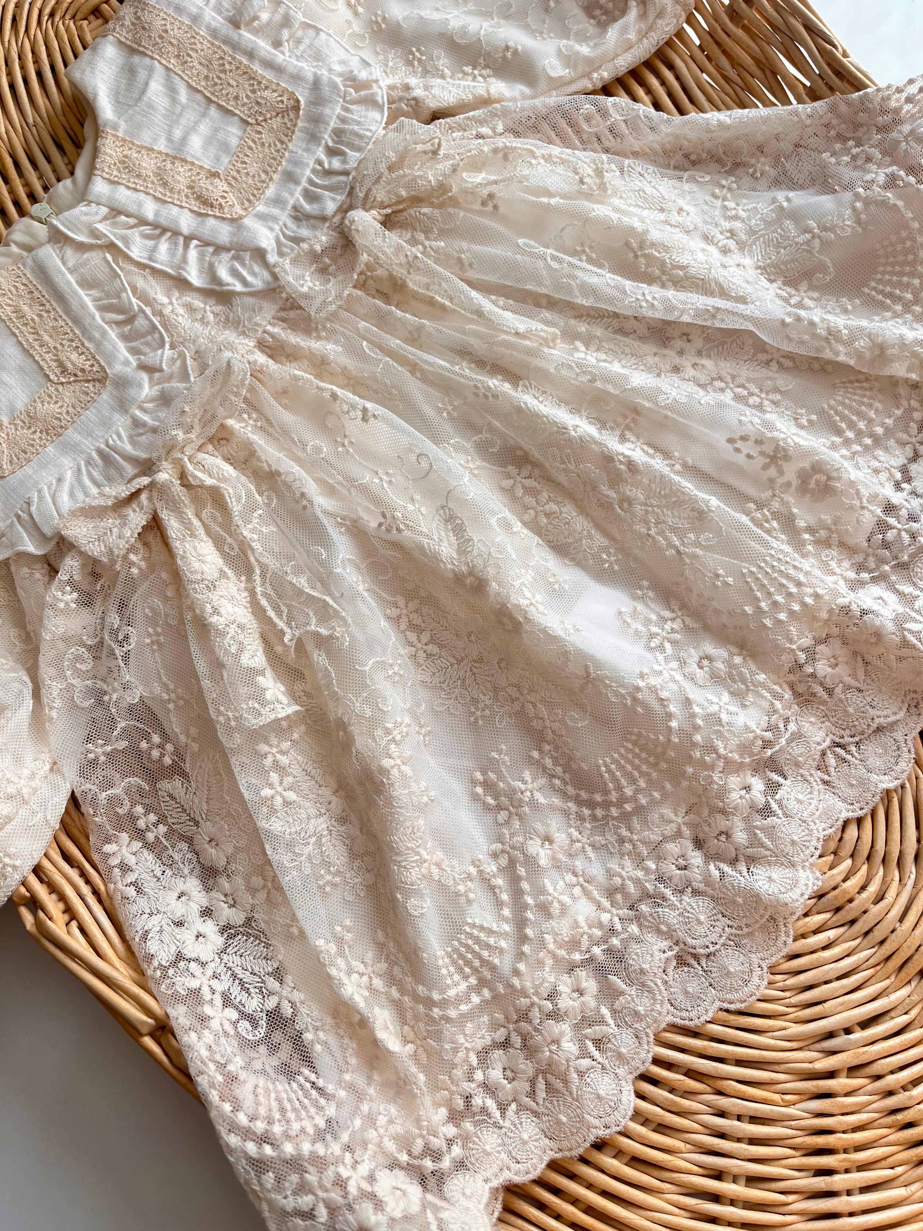 Mery İtalyan Güpür Detay Elbise