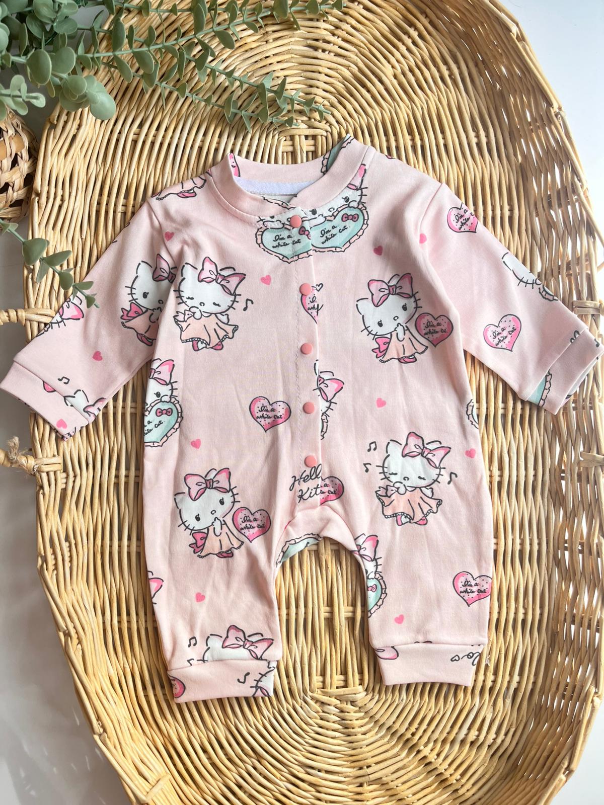 Hello Kitty Desen %100 Pamuk Tulum Pembe