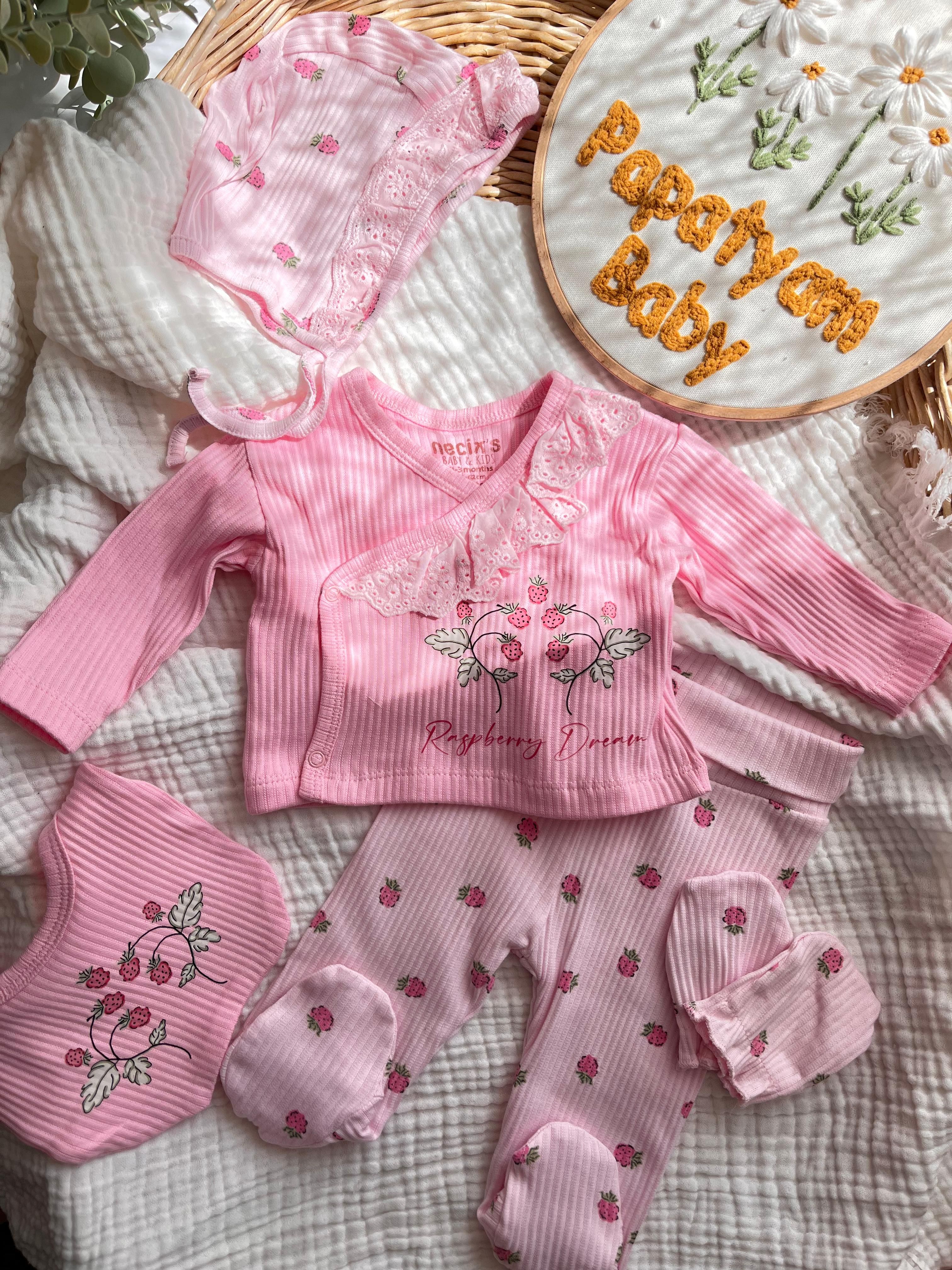 Ahududu Desen 5'li Yenidoğan Set