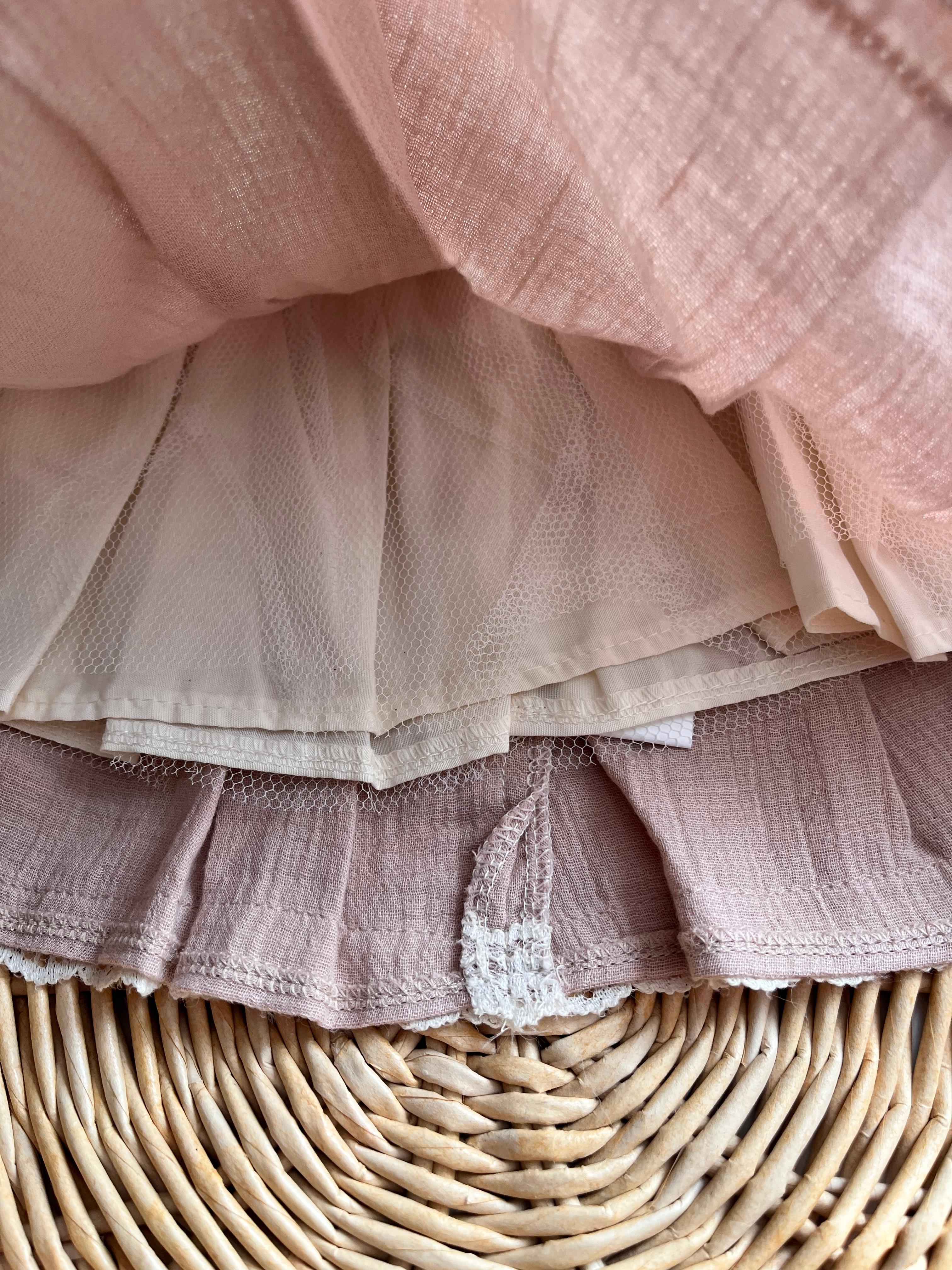 Lidya Güpür Yaka Detay Astarlı Elbise