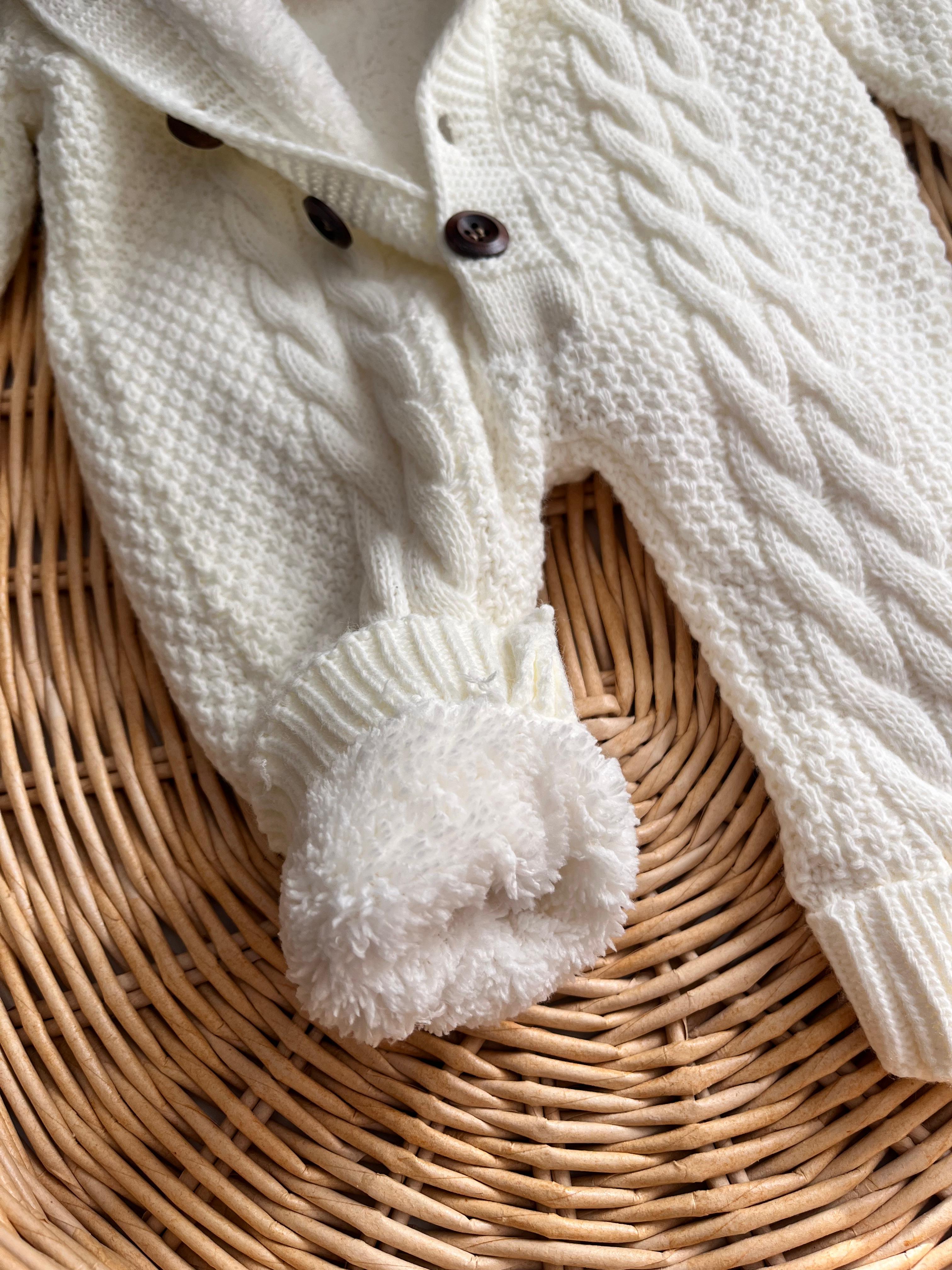 Kürklü İçi Welsoft Ördü Kalın Tulum Beyaz (Kürkü Çıkarılabilir)