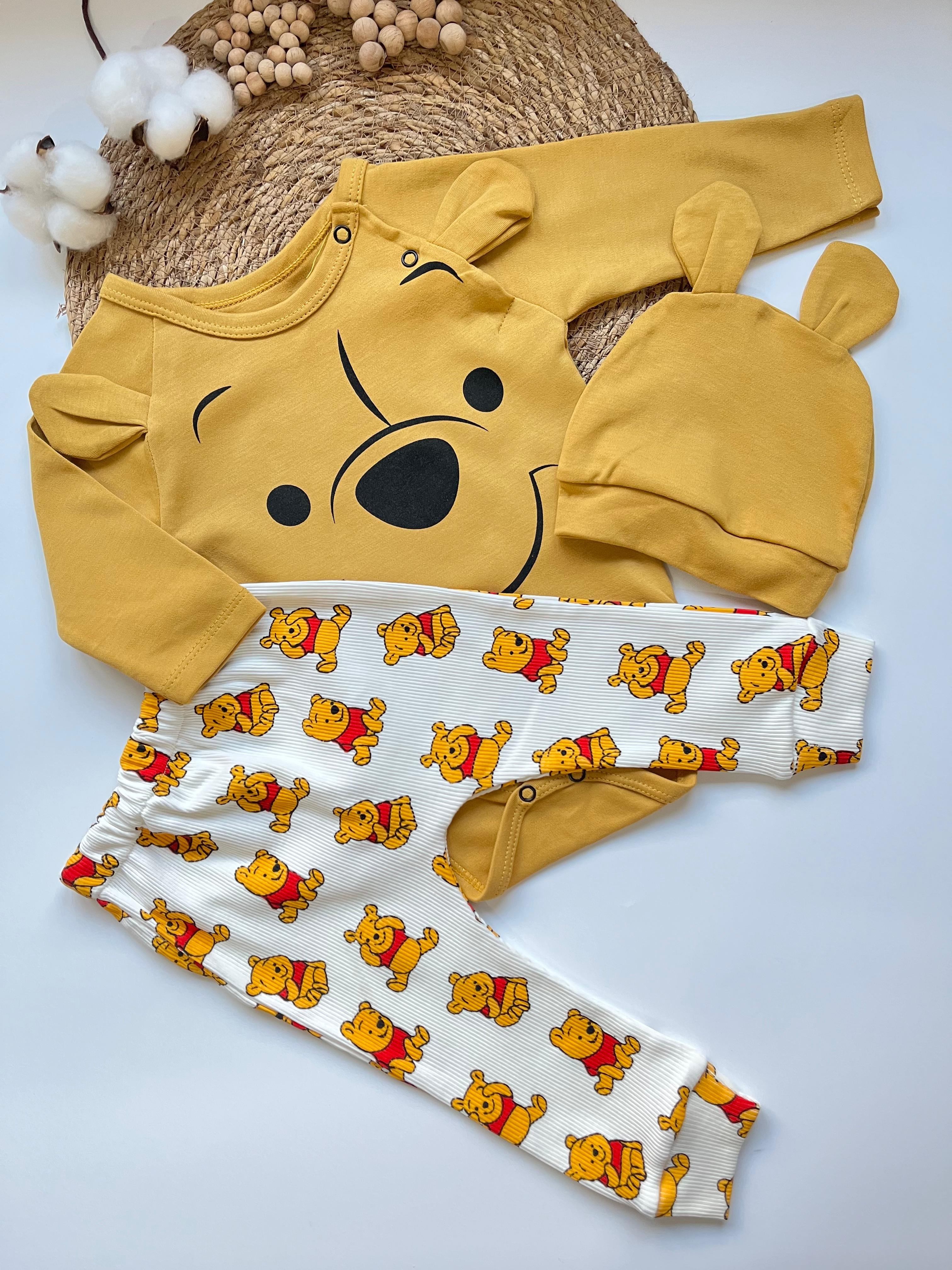 Unisex Winnie The Pooh Desenli 3'lü Takım