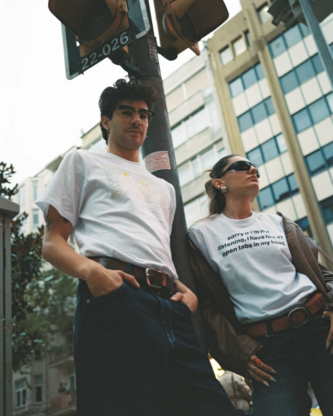 "sorry if i'm not listening i have like 47 open tabs in my head" t-shirt
