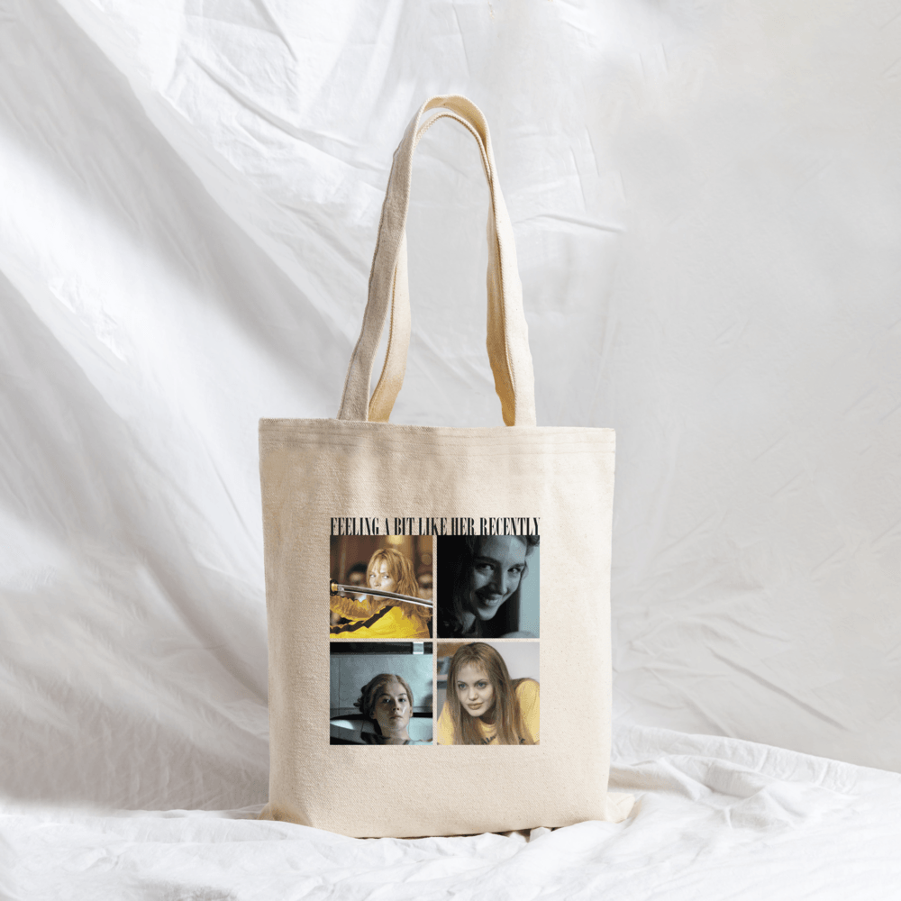 “feeling a bit like her” kanvas tote bag