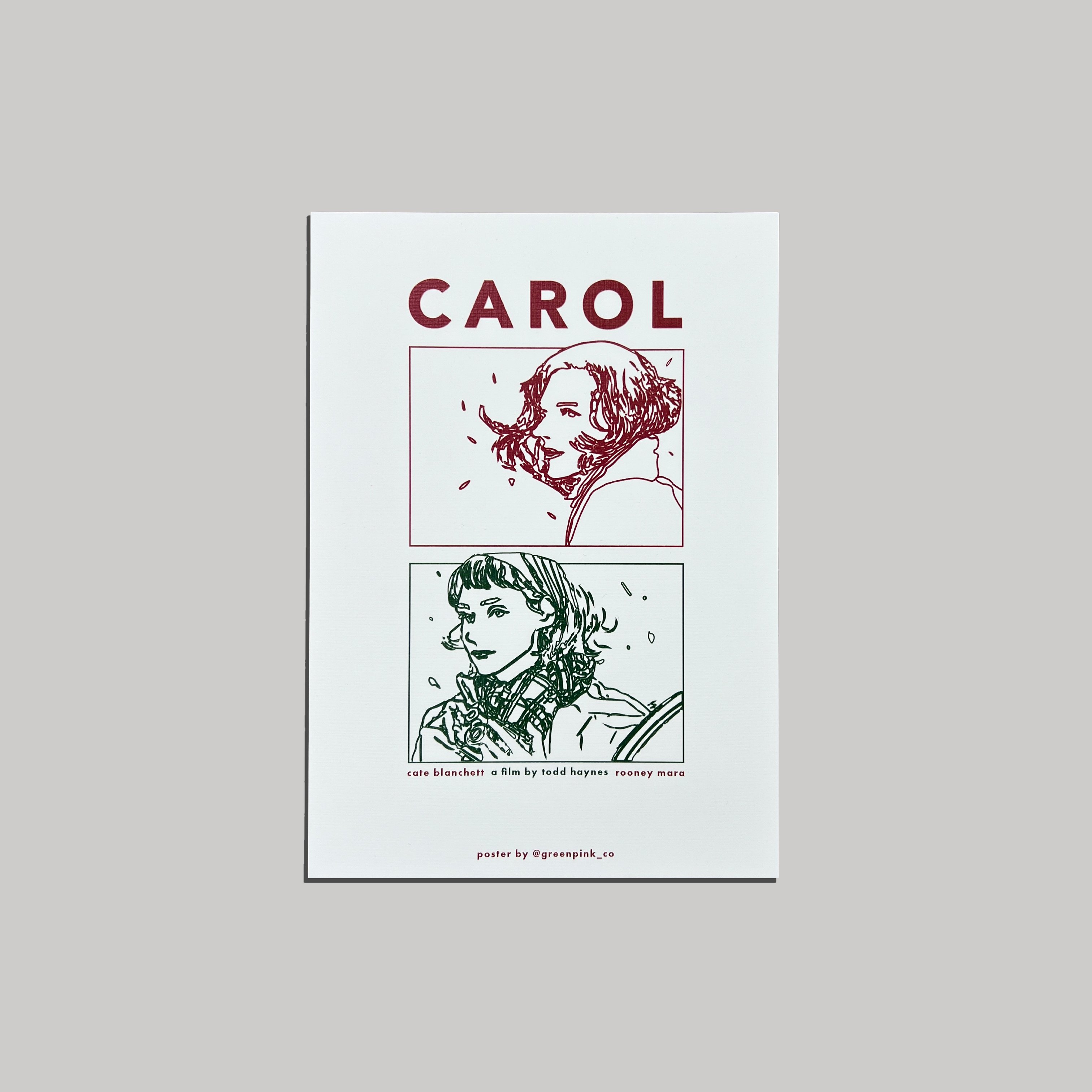 "carol" poster