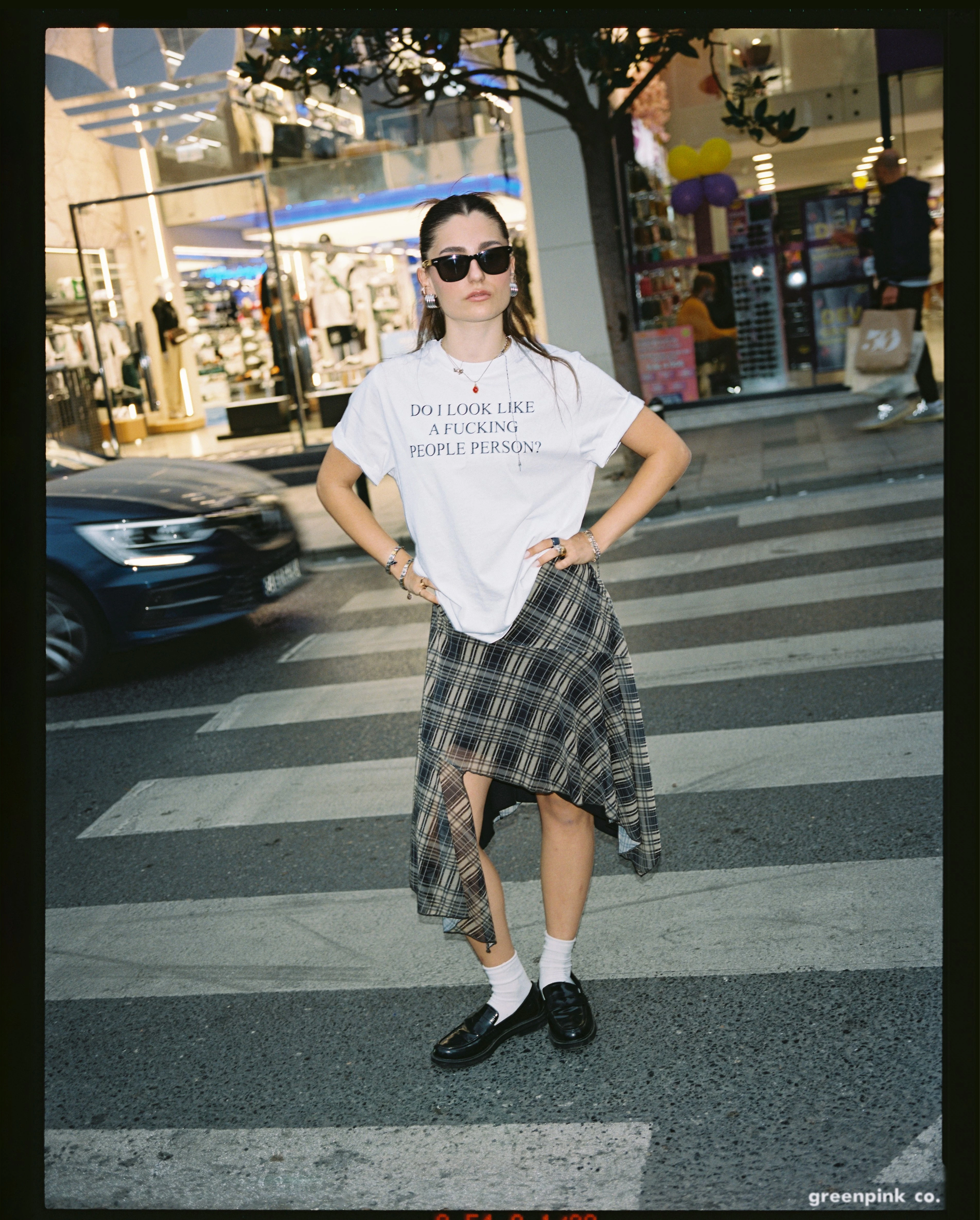 "do i look like a fucking people person?" t-shirt