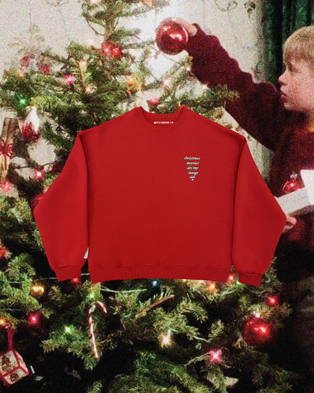 vol.1 / "christmas movies are my therapy sesh" sweatshirt