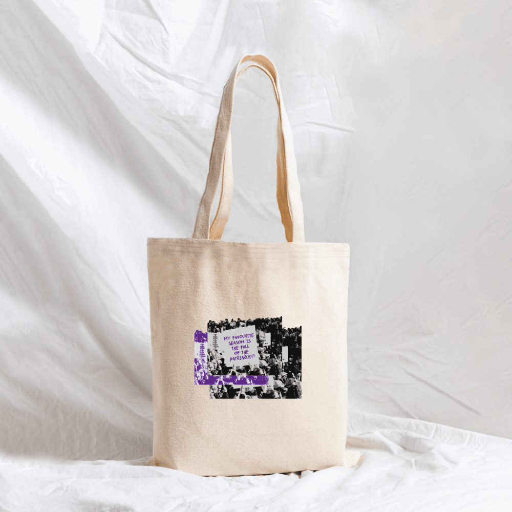 “fall of the patriarchy” kanvas tote bag