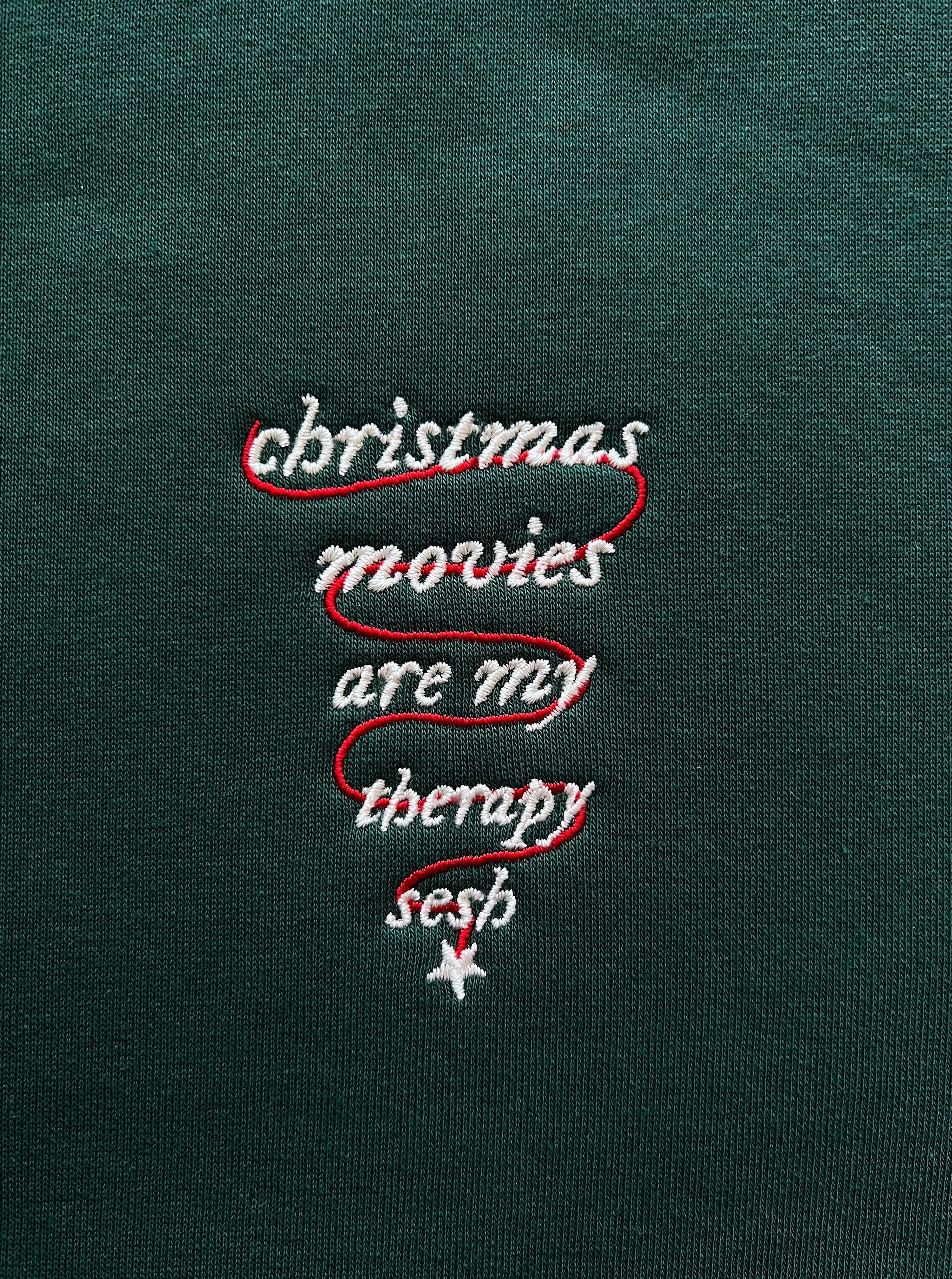 vol.2 / "christmas movies are my therapy sesh" sweatshirt