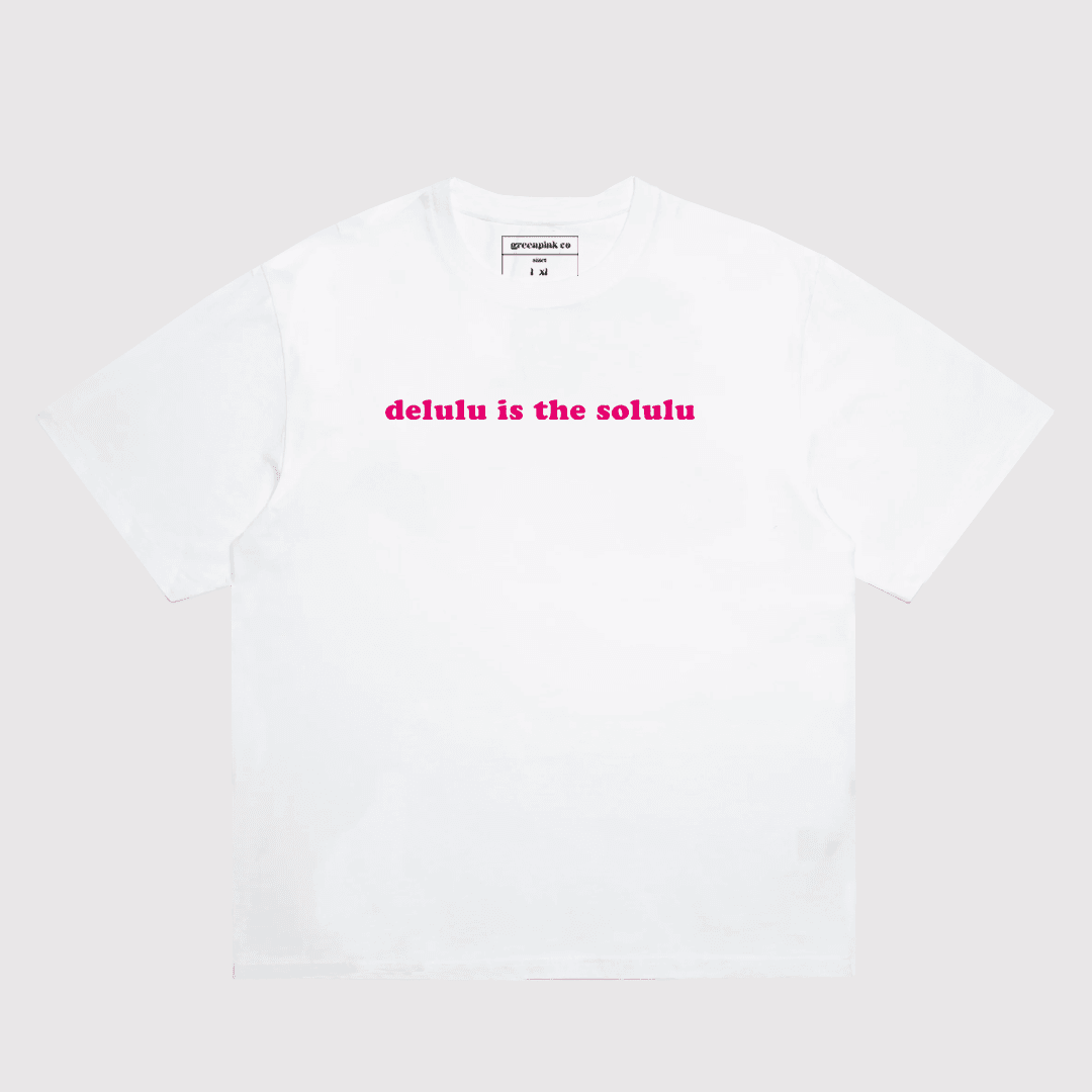 "delulu is the solulu" t-shirt