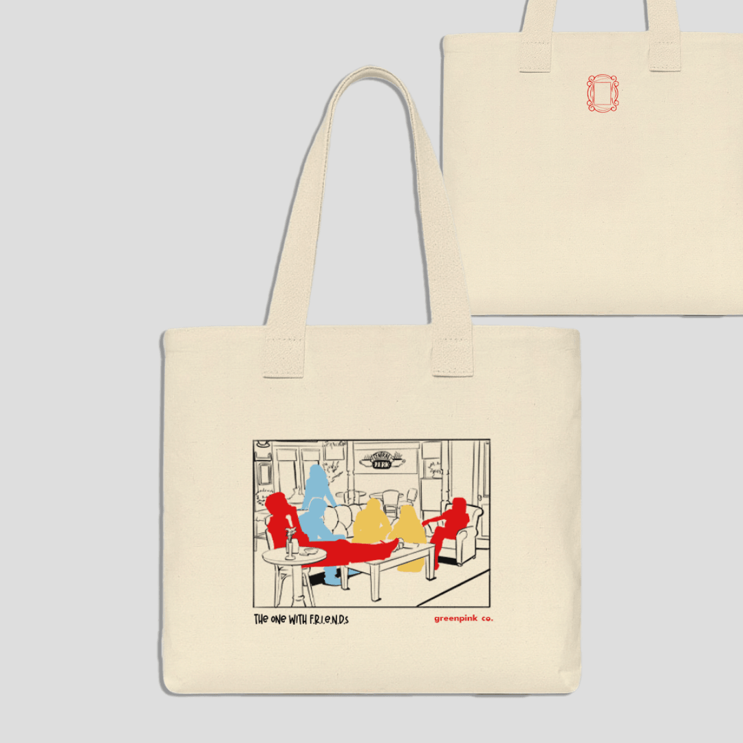 gp "friends" canvas tote bag