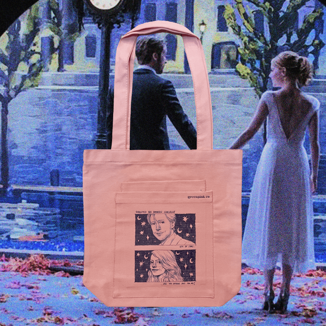 "la la land" pink special edition tote bag 