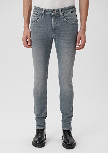 KVNÇ Gri Mavi Black 90S Jean Erkek Pantolon 001070-83703
