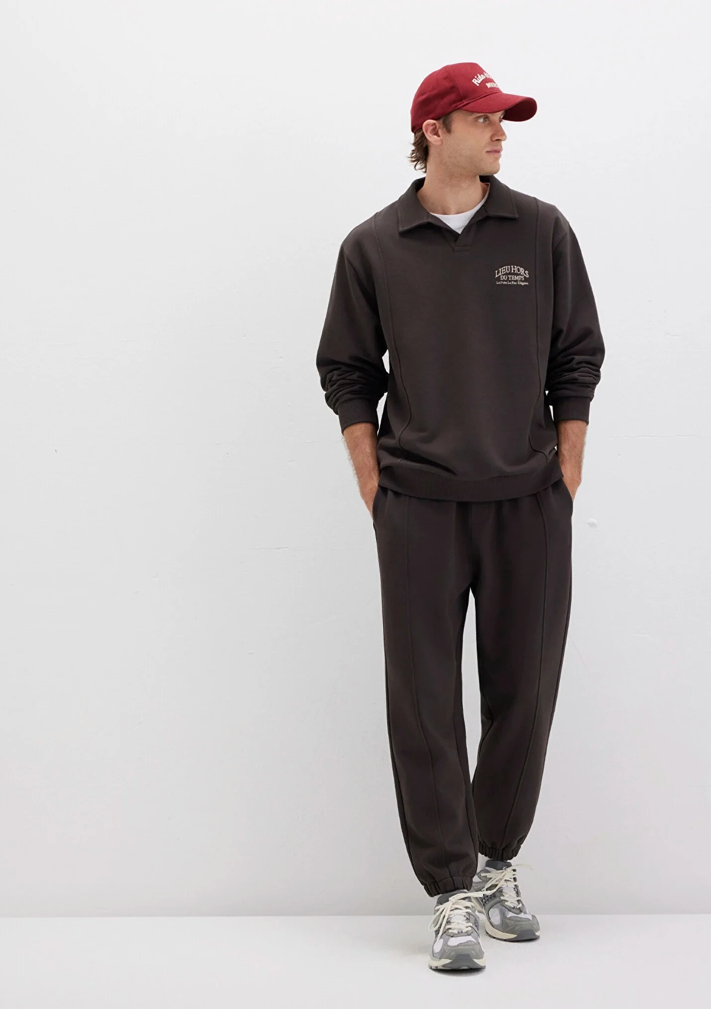 Erkek Kahverengi Jogger Eşofman Altı