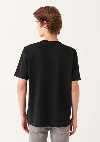 Mavi Stretch Siyah Basic Erkek Tişört Rahat Kesim 0610136-900